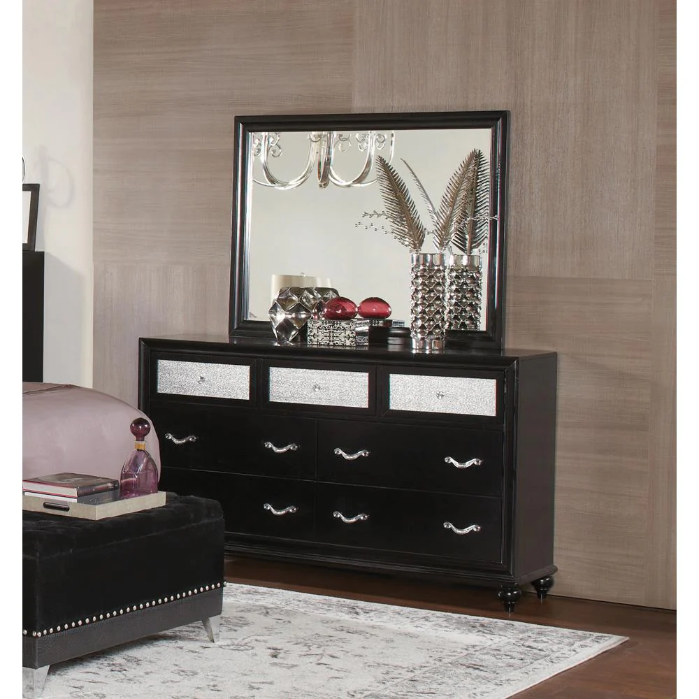Barzini Bedroom - Mirror - Black - Image 2