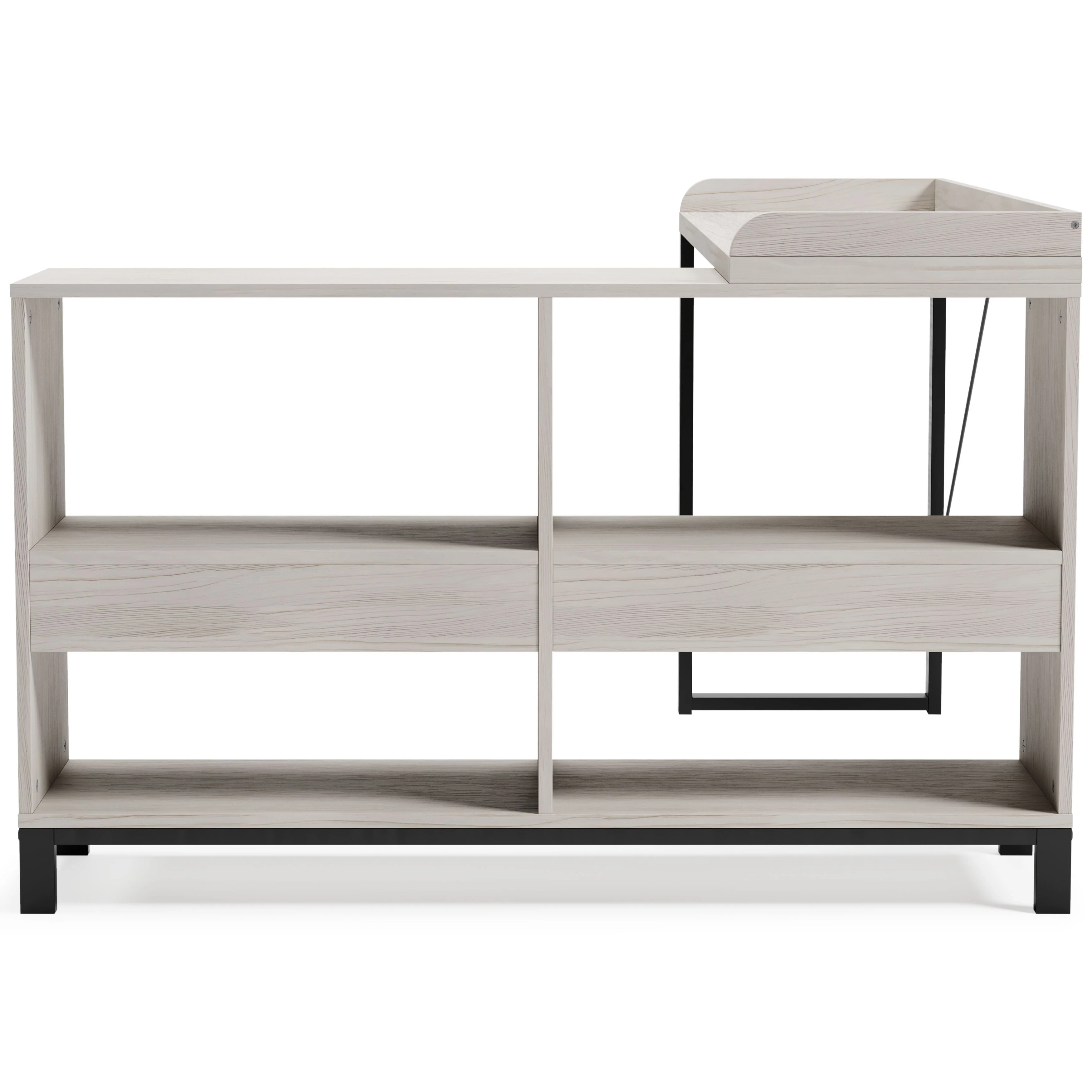 Bayflynn - White/black - L-desk - Image 7