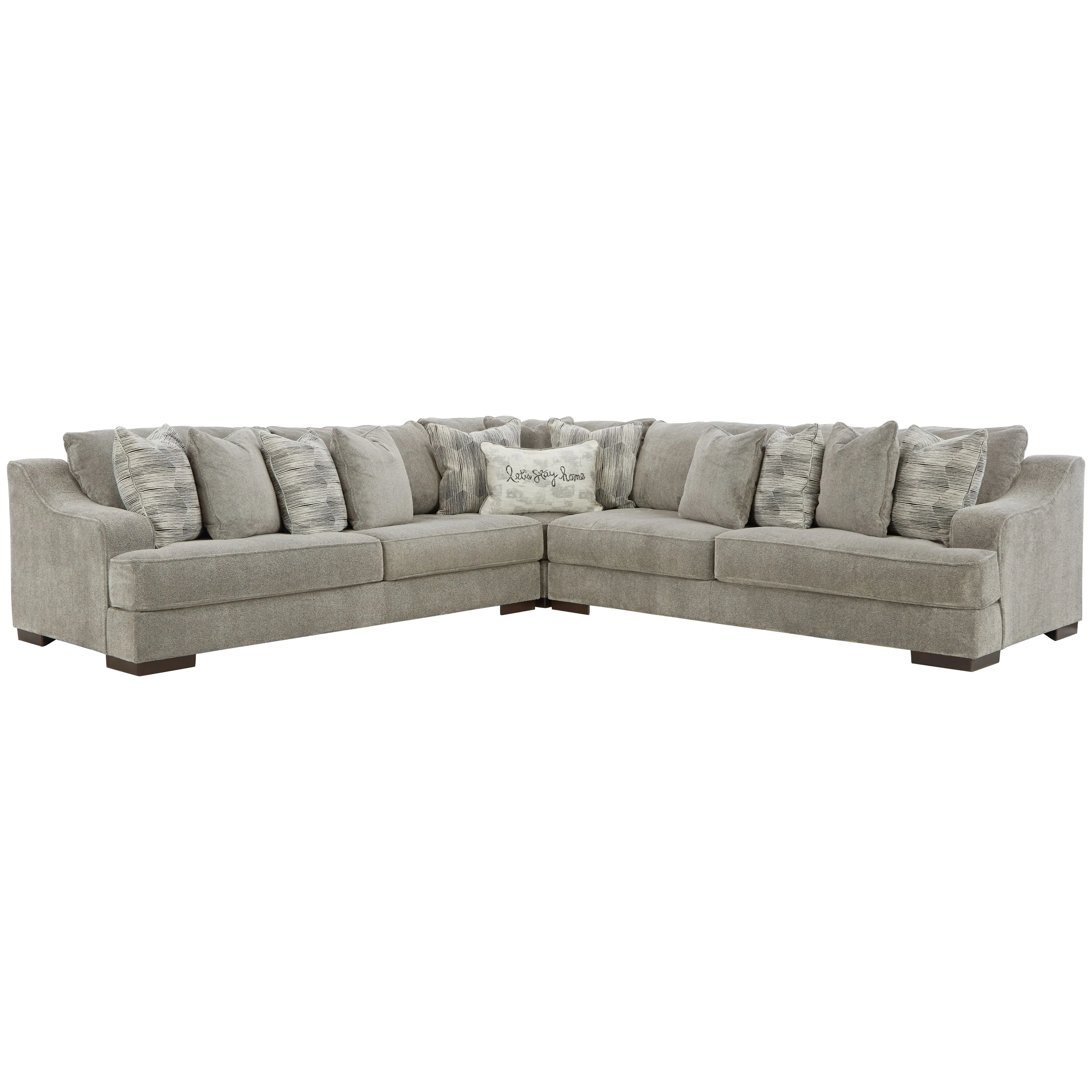 Bayless - Smoke - Left Arm Facing Sofa 3 Pc Sectional - Image 2