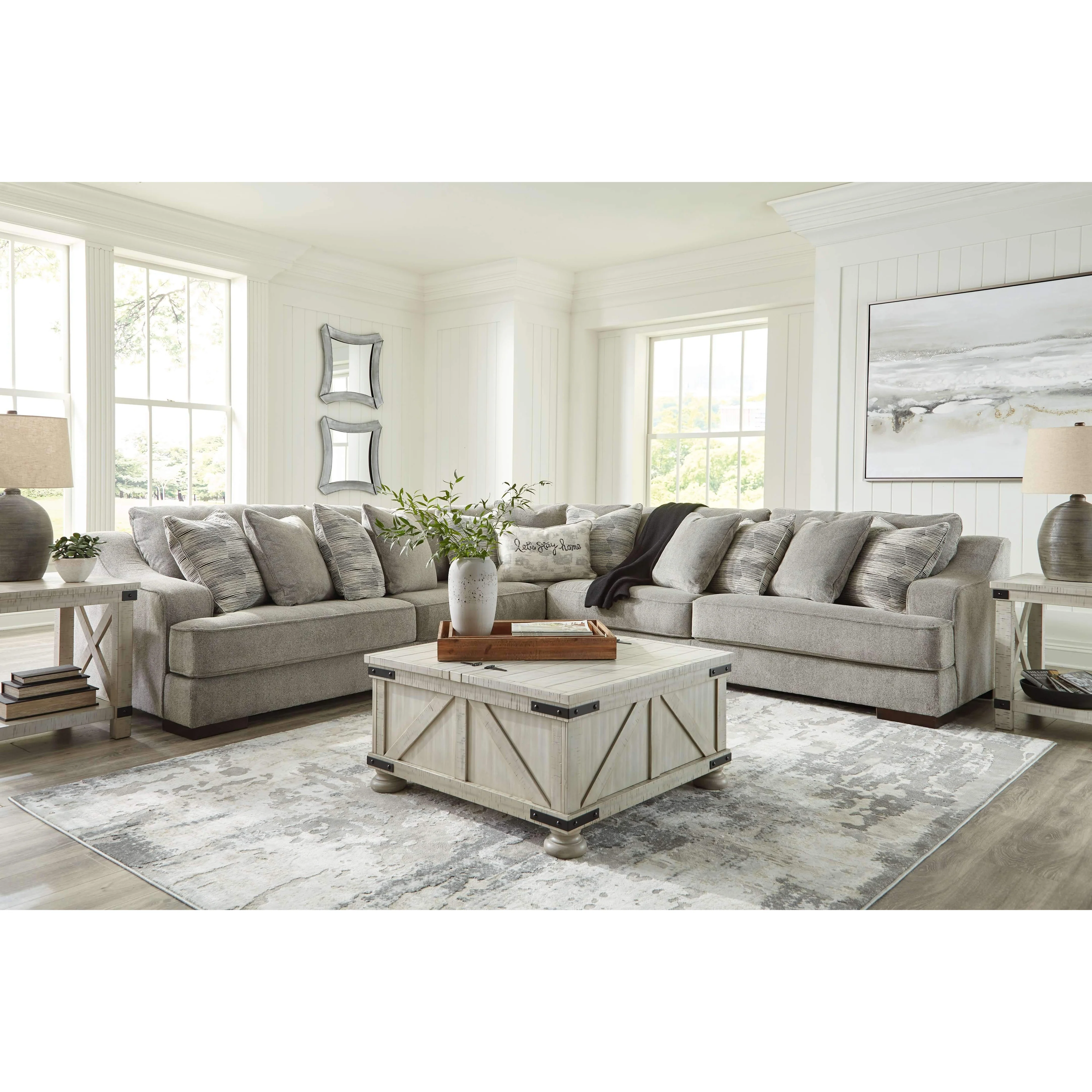 Bayless - Smoke - Left Arm Facing Sofa 3 Pc Sectional - Image 3