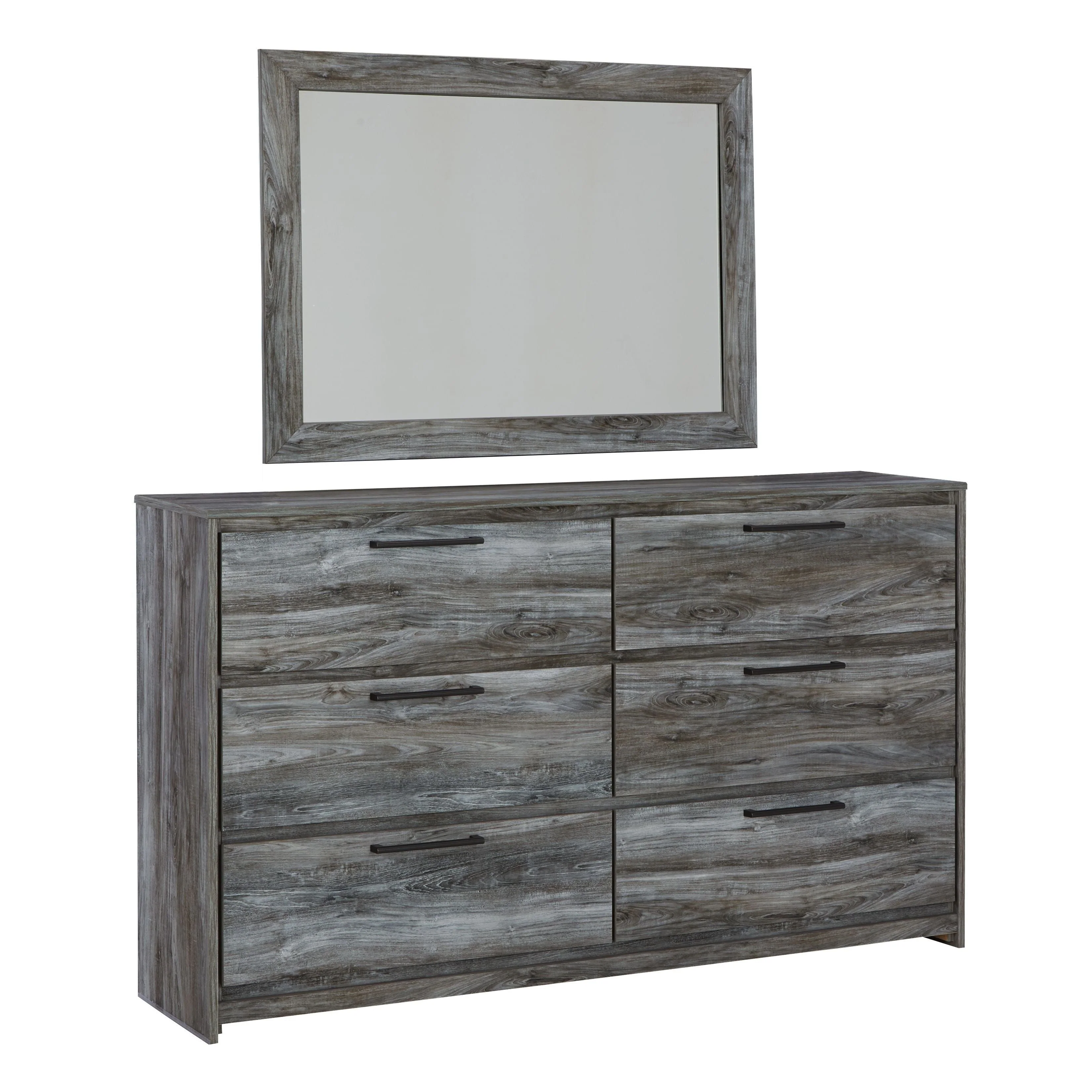 Baystorm - Gray - Dresser, Dark Gray Mirror - Image 7