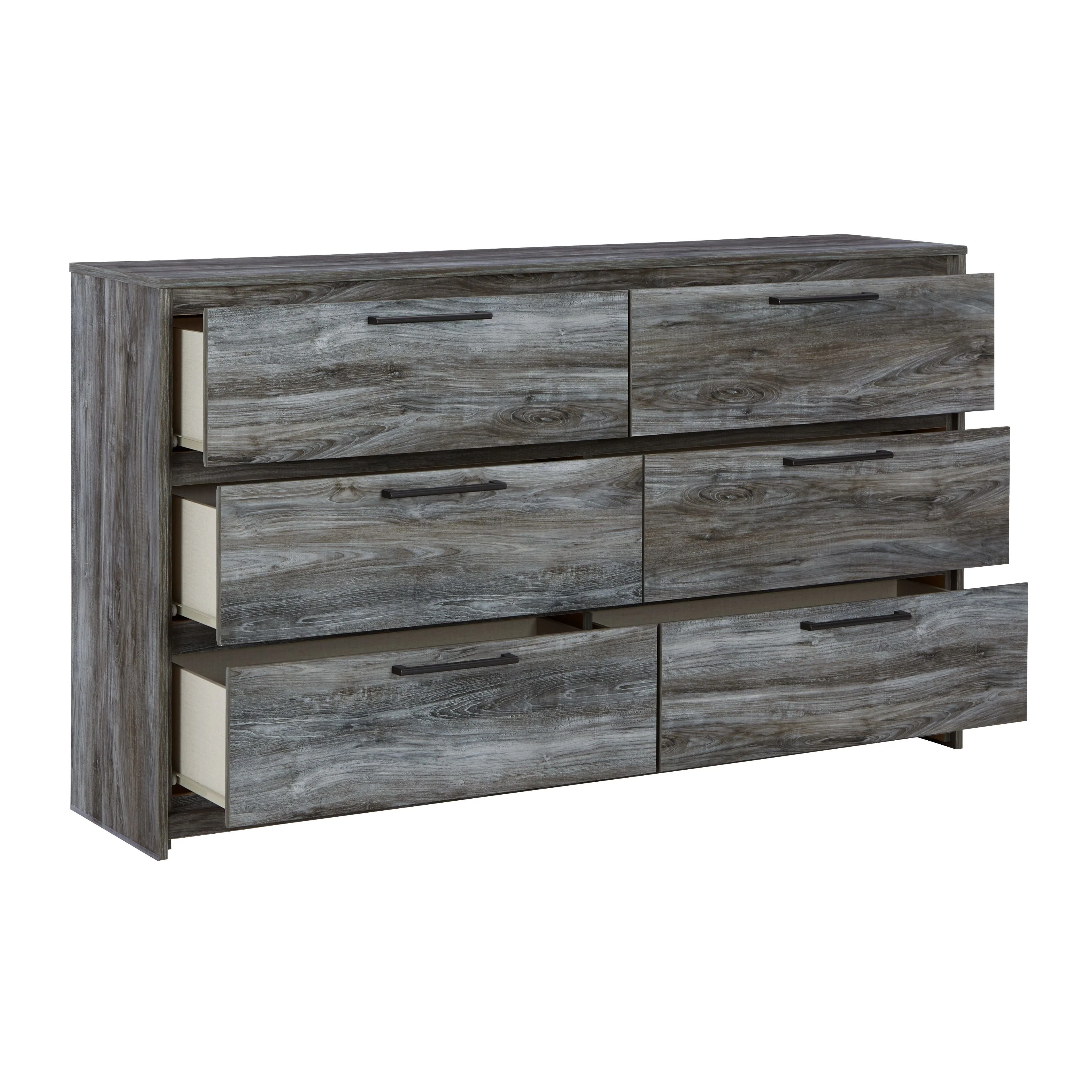 Baystorm - Gray - Six Smooth Drawer Dresser - Image 3