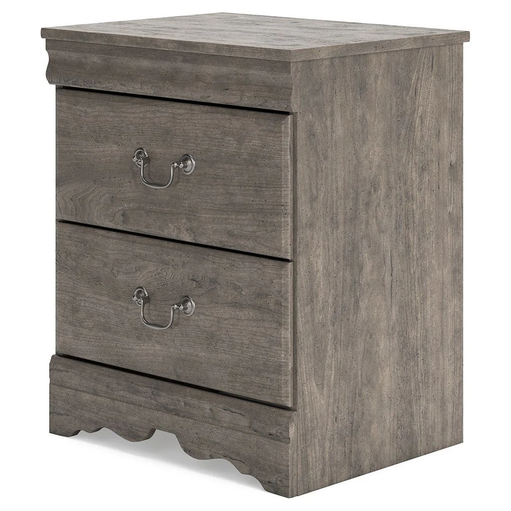 Bayzor - Gray - Two Drawer Night Stand - Image 5