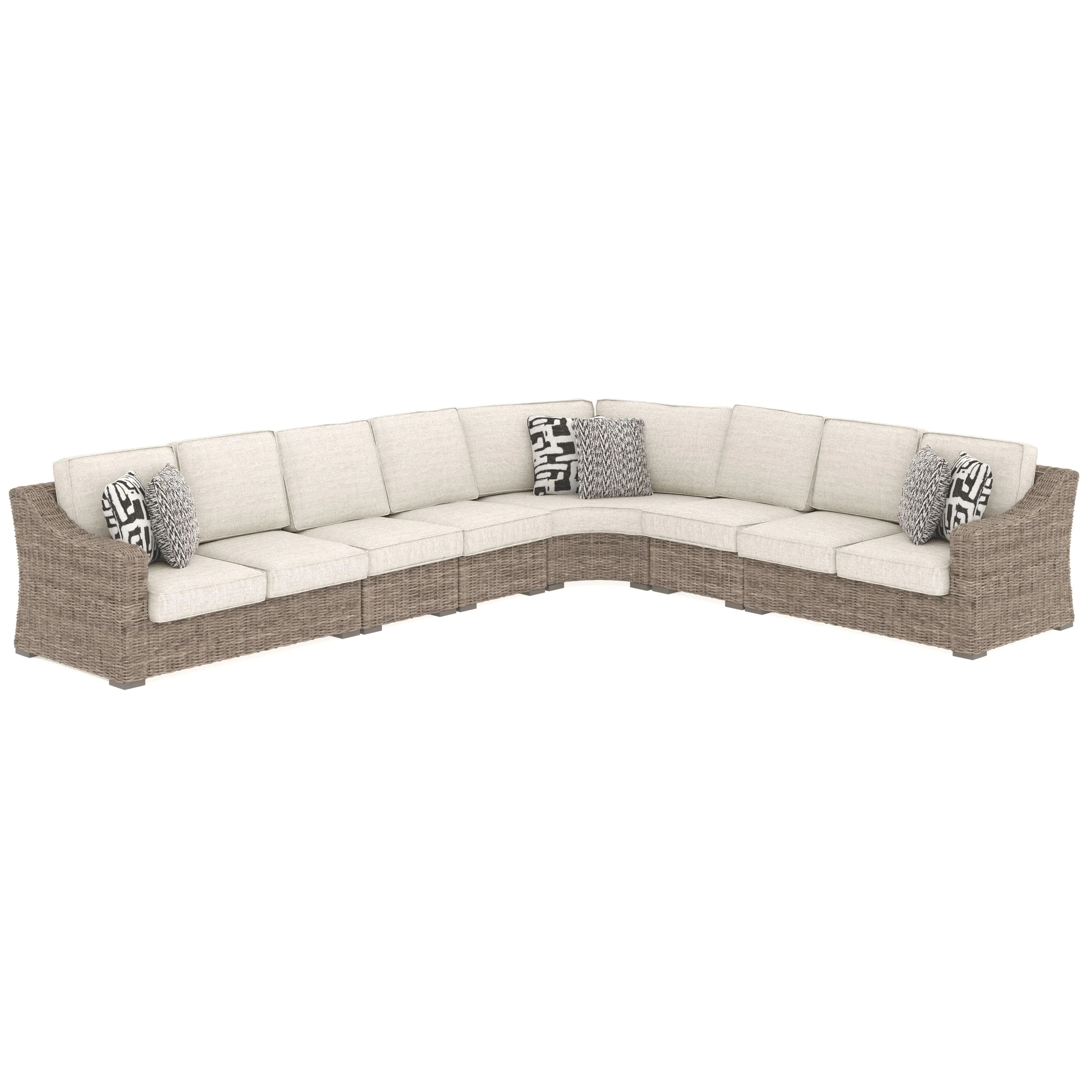 Beachcroft - Beige - 6 Pc. - Sectional Lounge