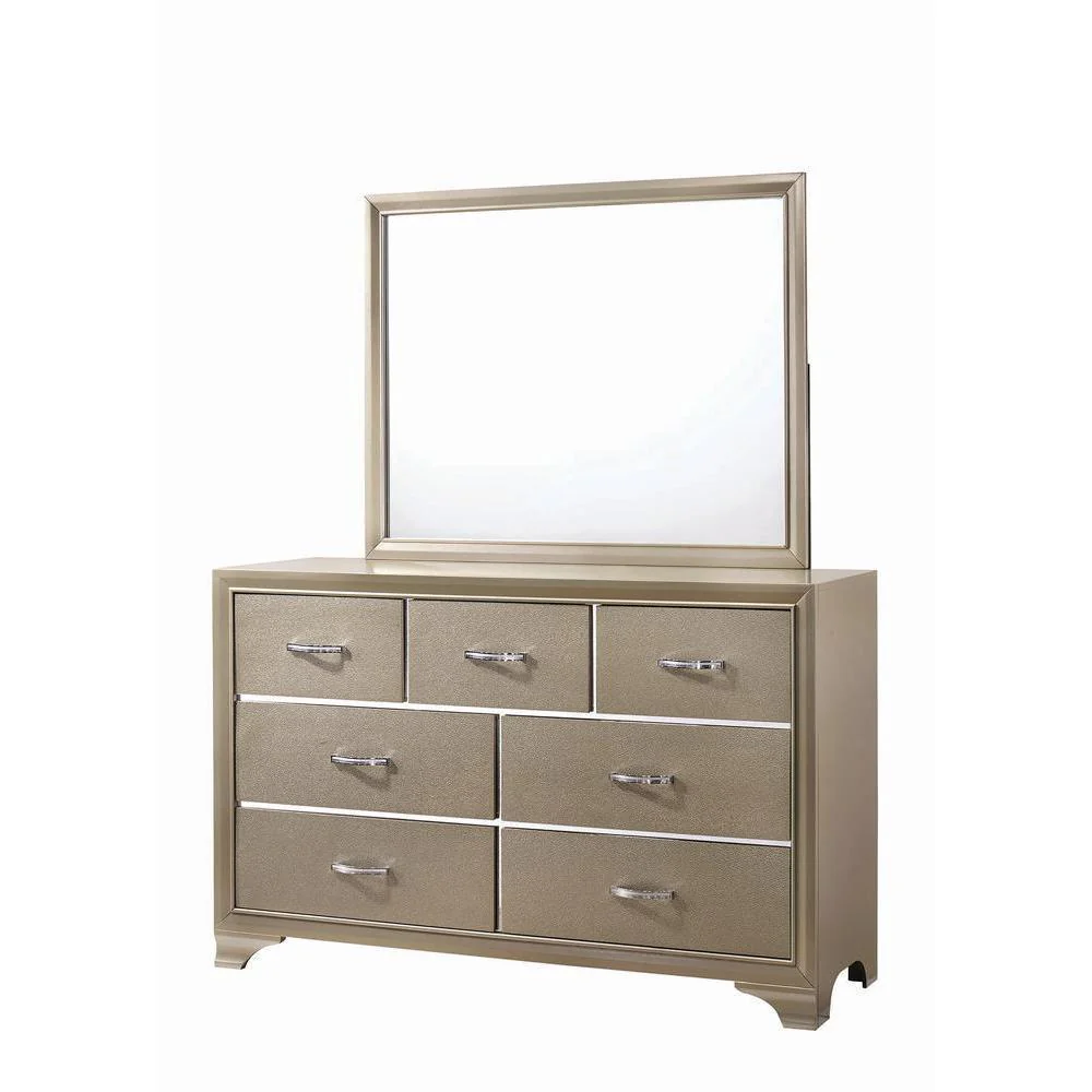 Beaumont - Rectangular Mirror - Beige - Image 2