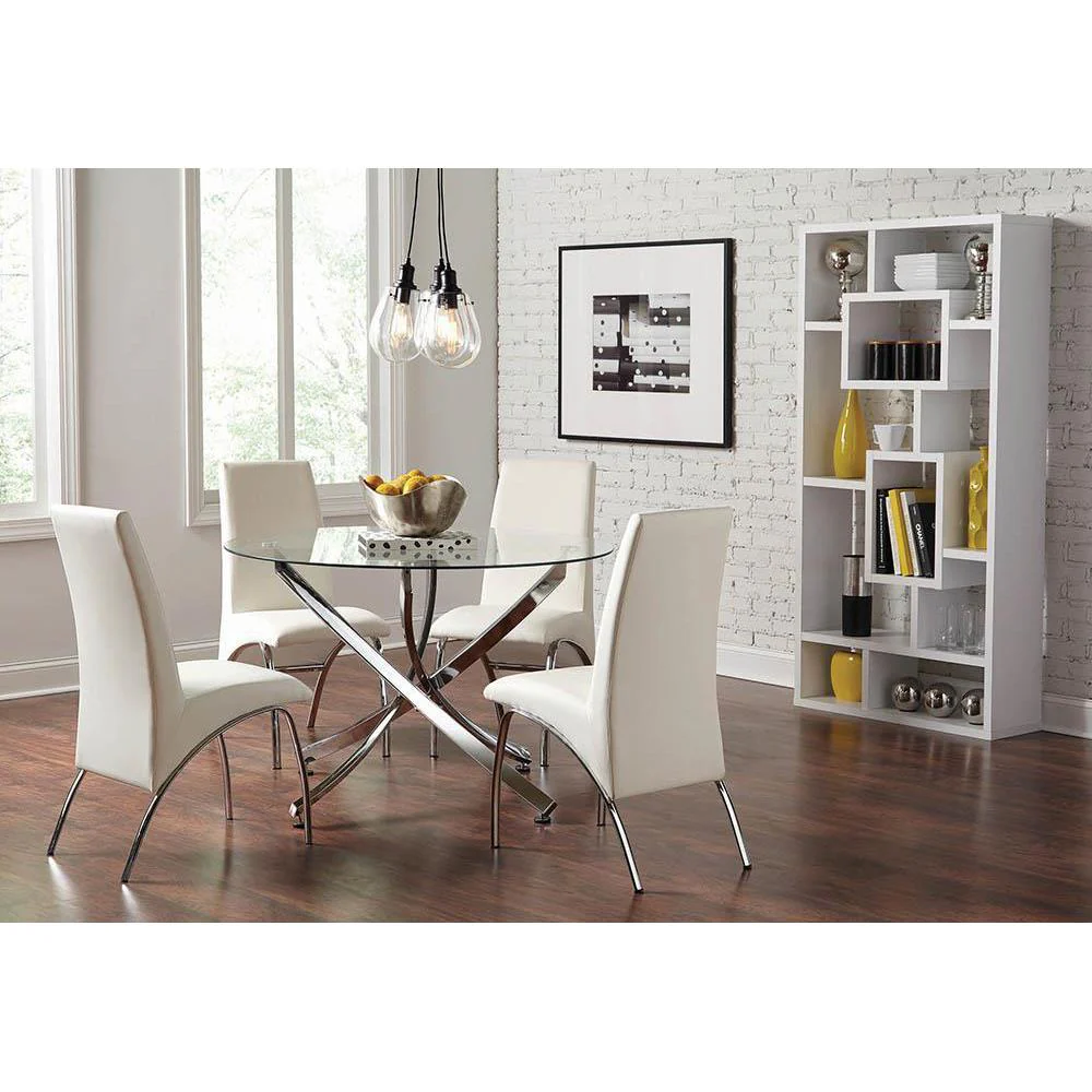Beckham - Round Dining Table - Pearl Silver - Image 3