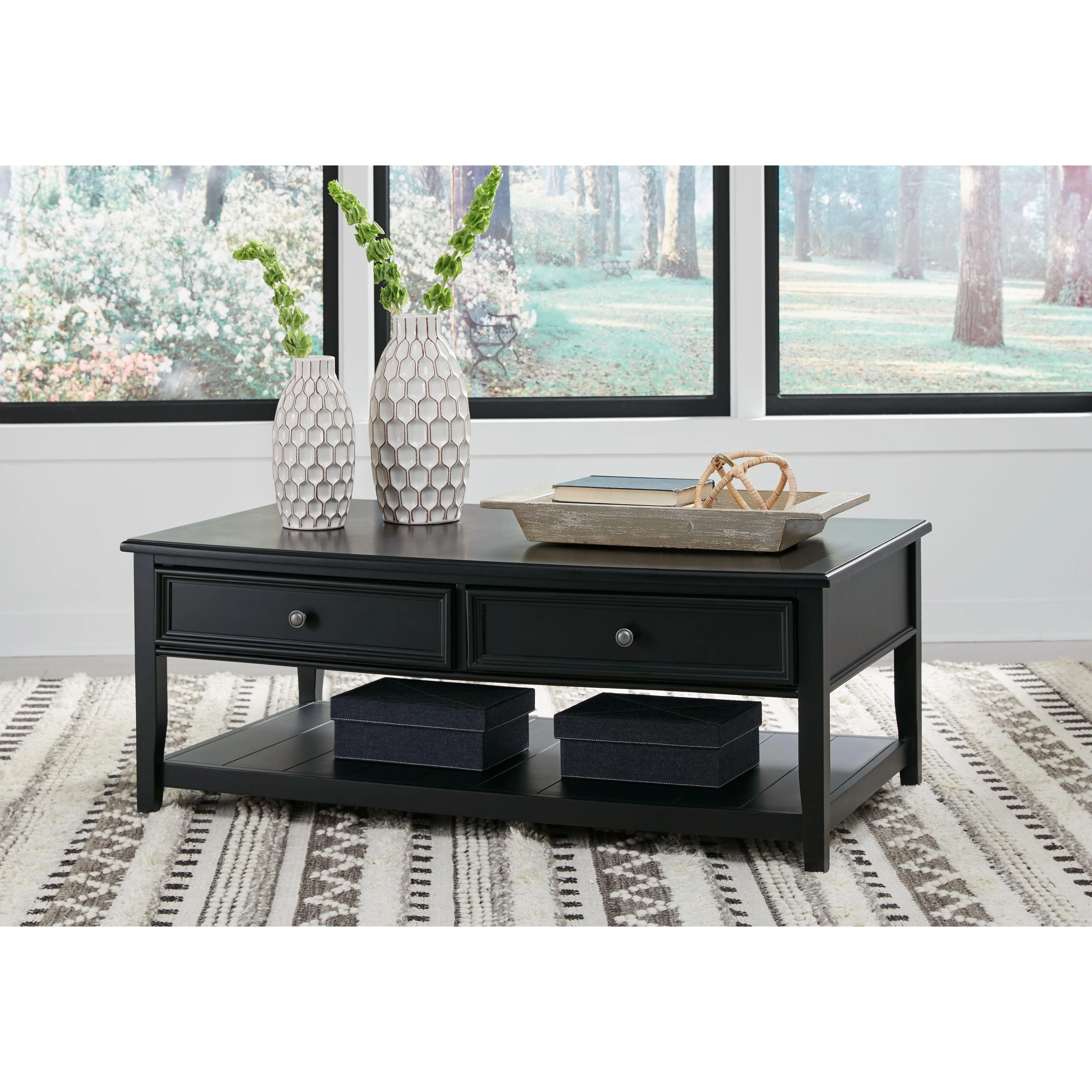 Beckincreek - Black - Rectangular Cocktail Table - Image 2