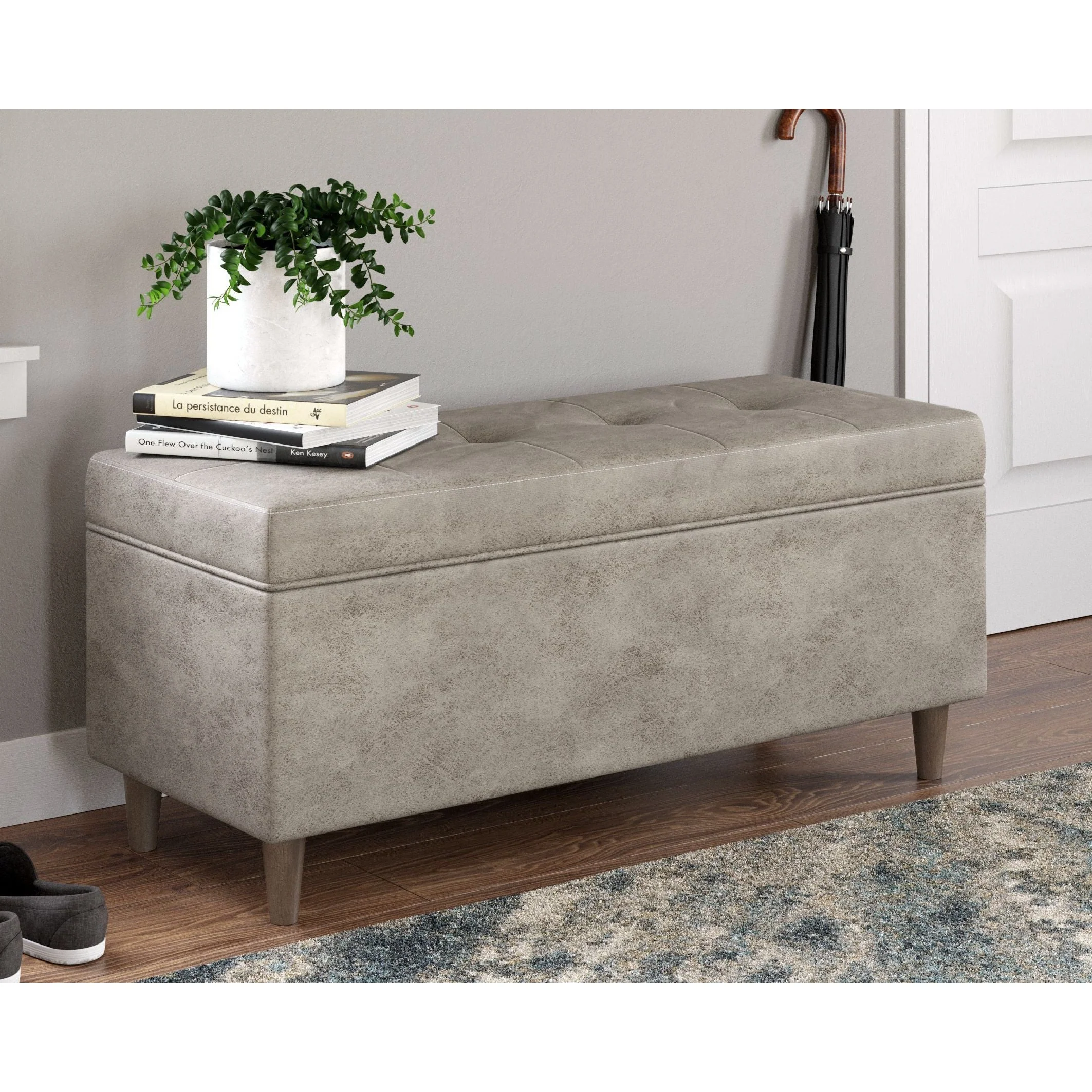 Becklow - Beige - Storage Bench - Image 2