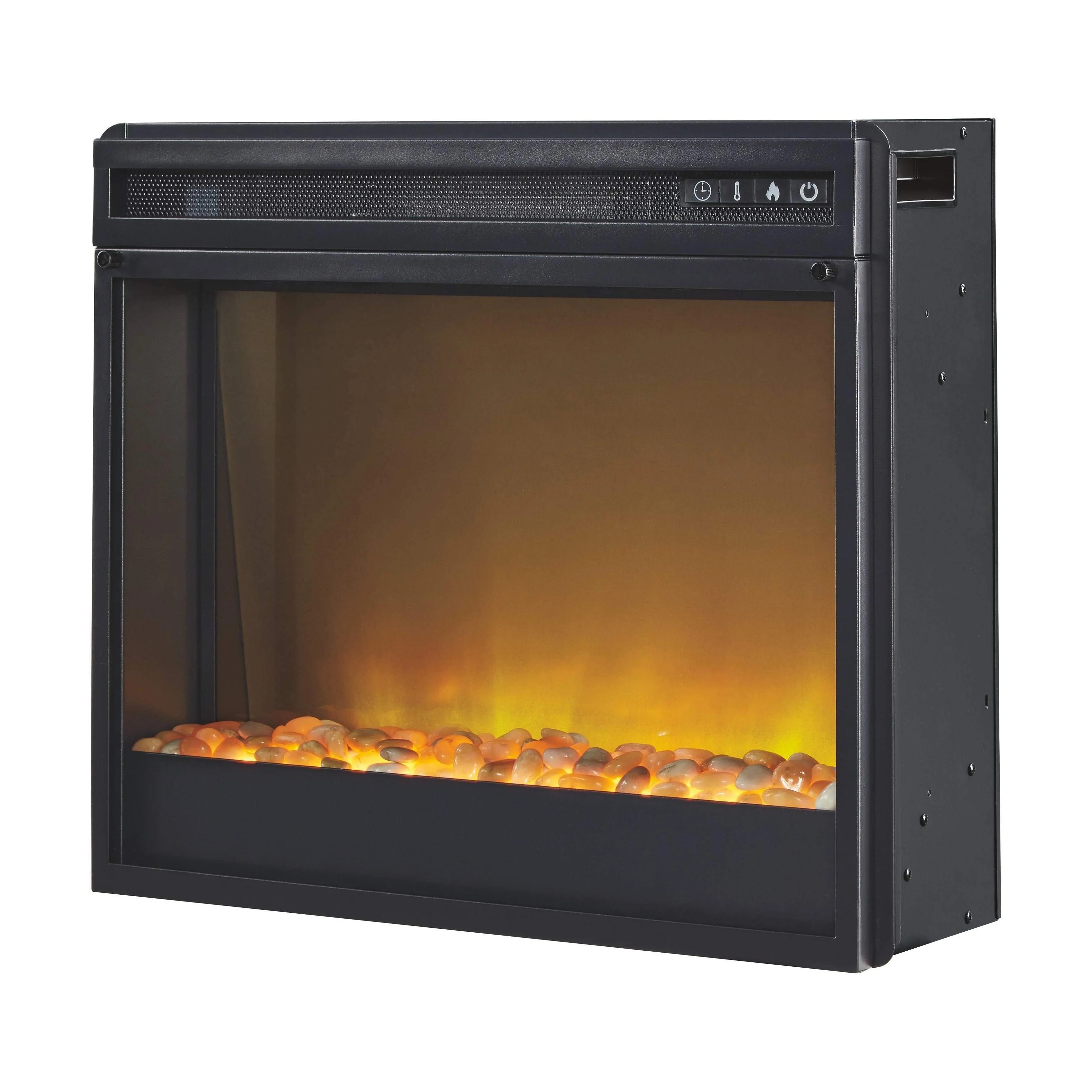 Bellaby - Whitewash - 2 Pc. - 63" Tv Stand With Fireplace Insert Glass/stone - Image 7