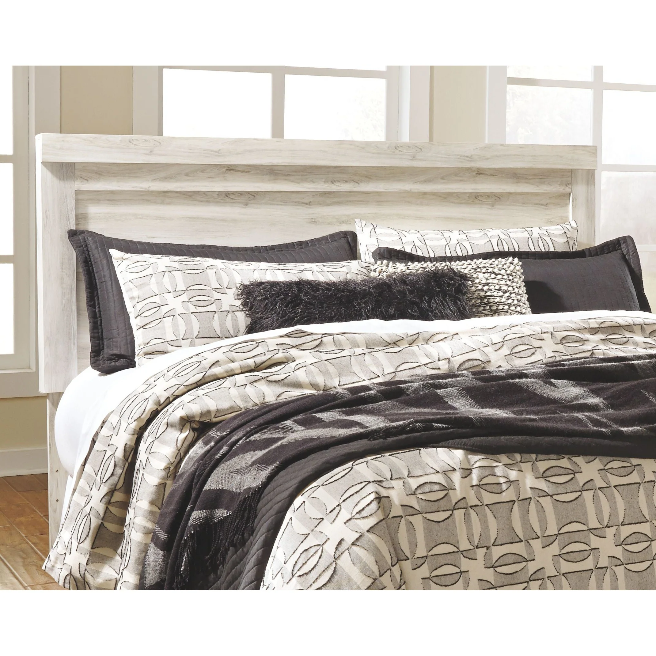 Bellaby - Whitewash - King Panel Headboard - Image 2