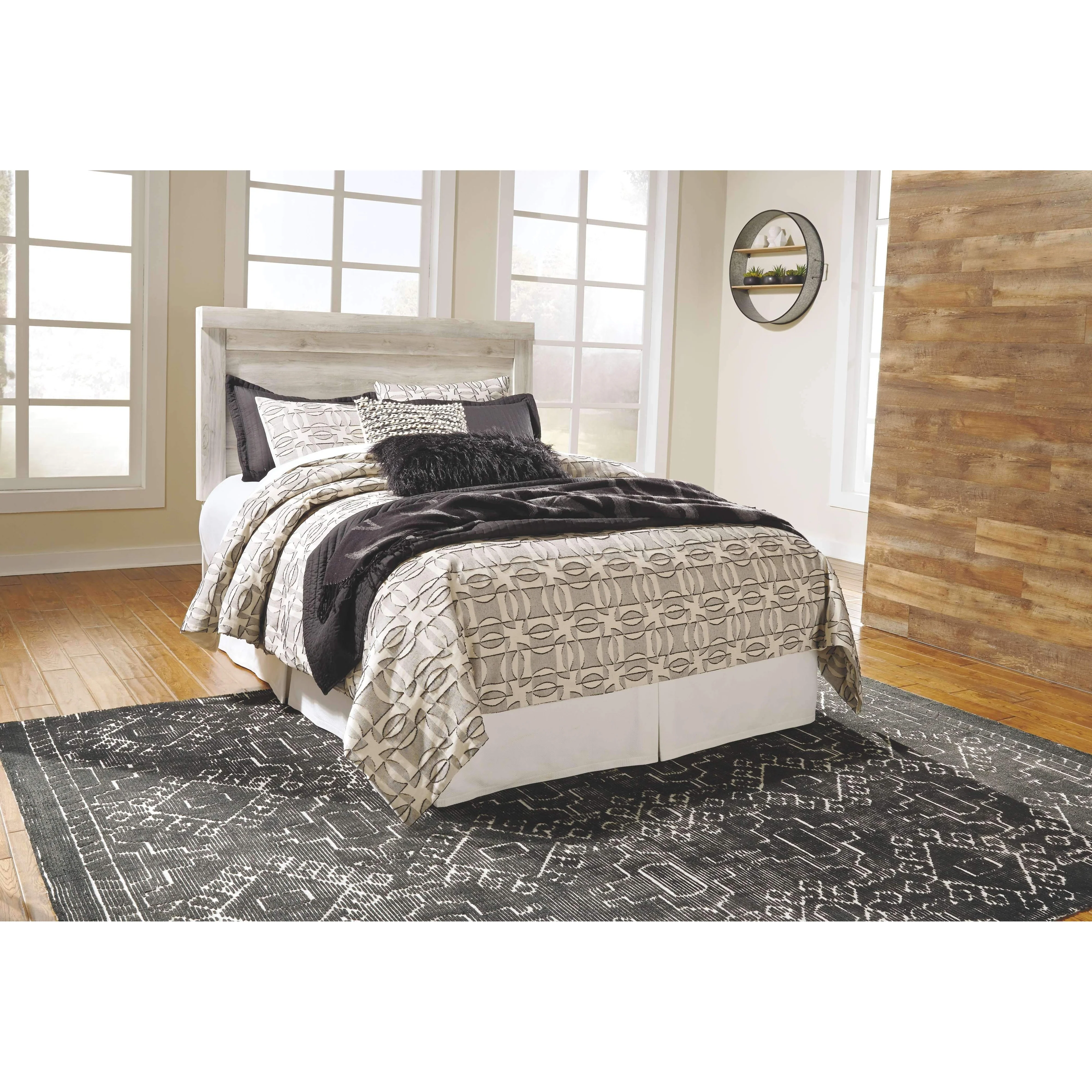 Bellaby - Whitewash - Queen Panel Headboard - Image 3