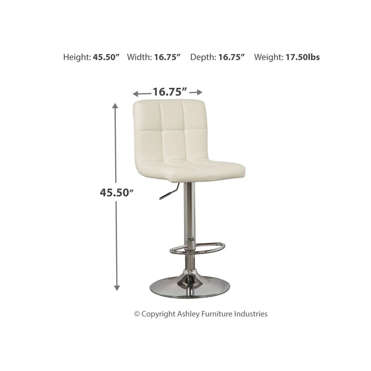 Bellatier - Bone - Adjustable Height Bar Stool (set Of 2) - Image 9