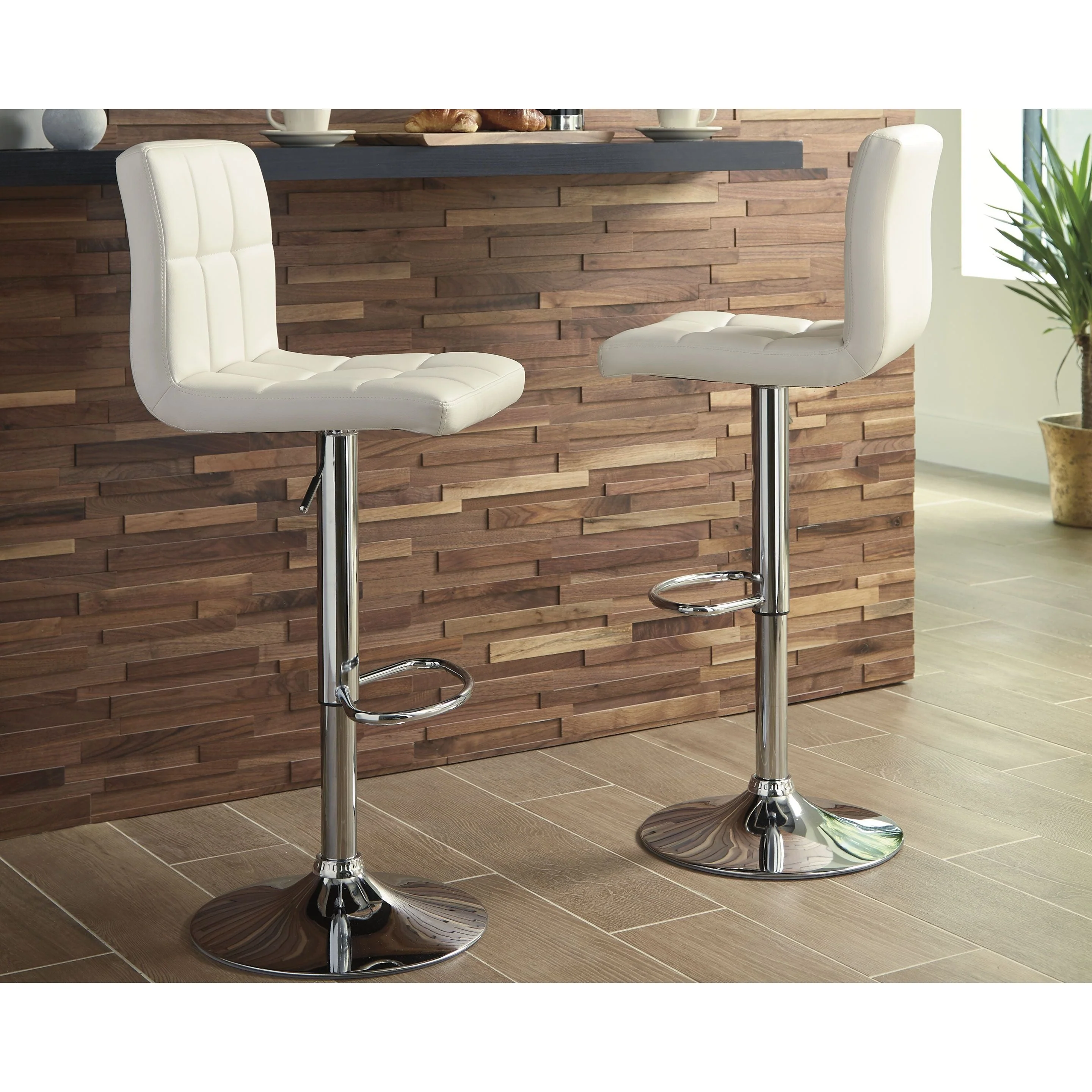 Bellatier - Bone - Tall Uph Swivel Barstool(2/cn) - Image 8