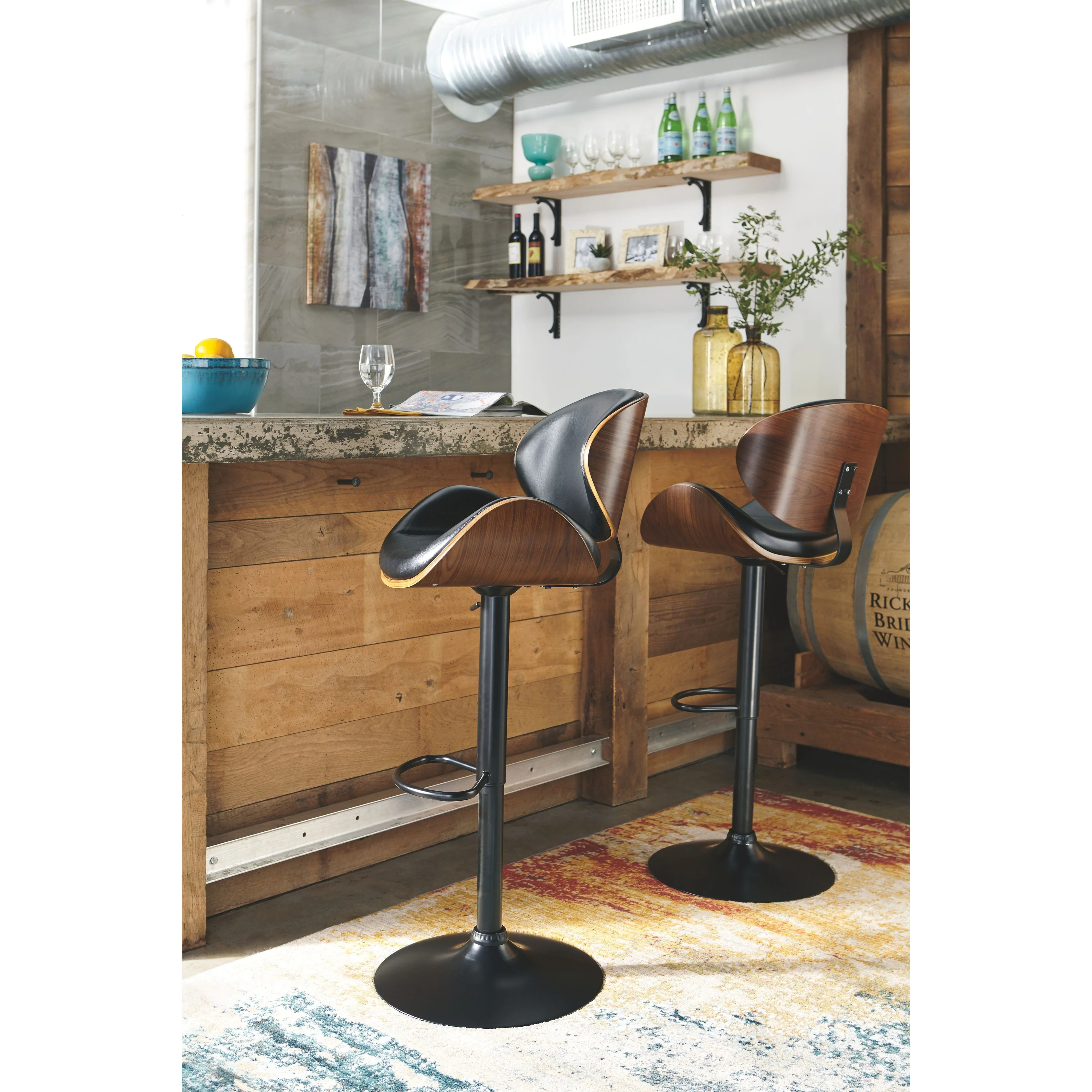 Bellatier - Brown - Tall Uph Swivel Barstool(1/cn) - Image 5