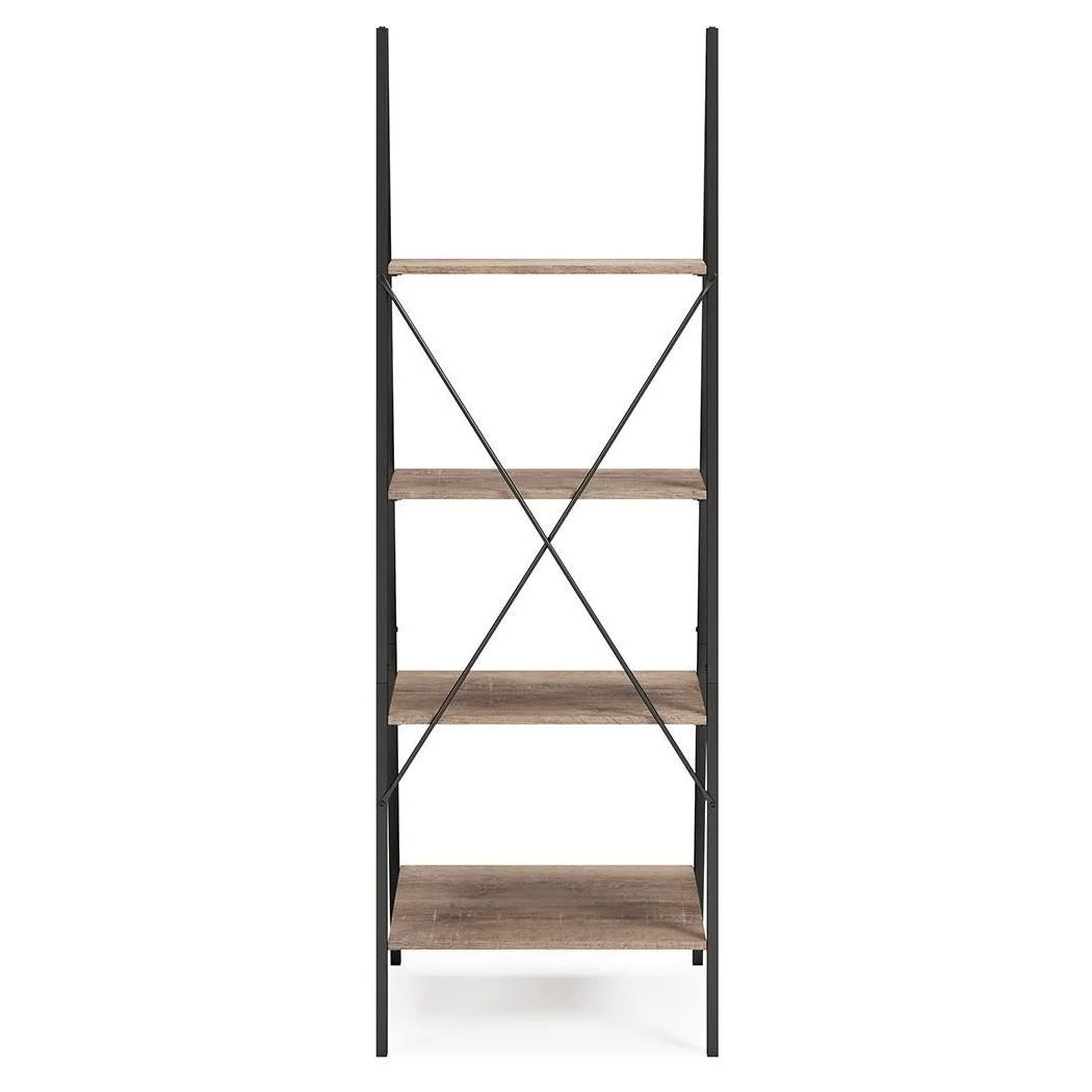 Bertmond - Light Brown/black - Bookcase - Image 6
