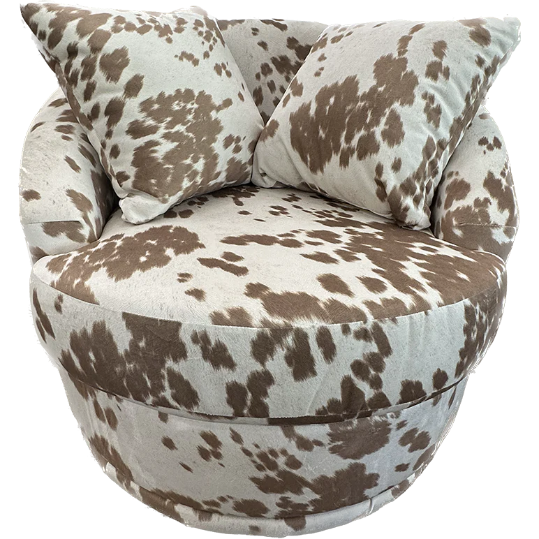 Best Alanna Swivel Barrel Chair in Palomino
