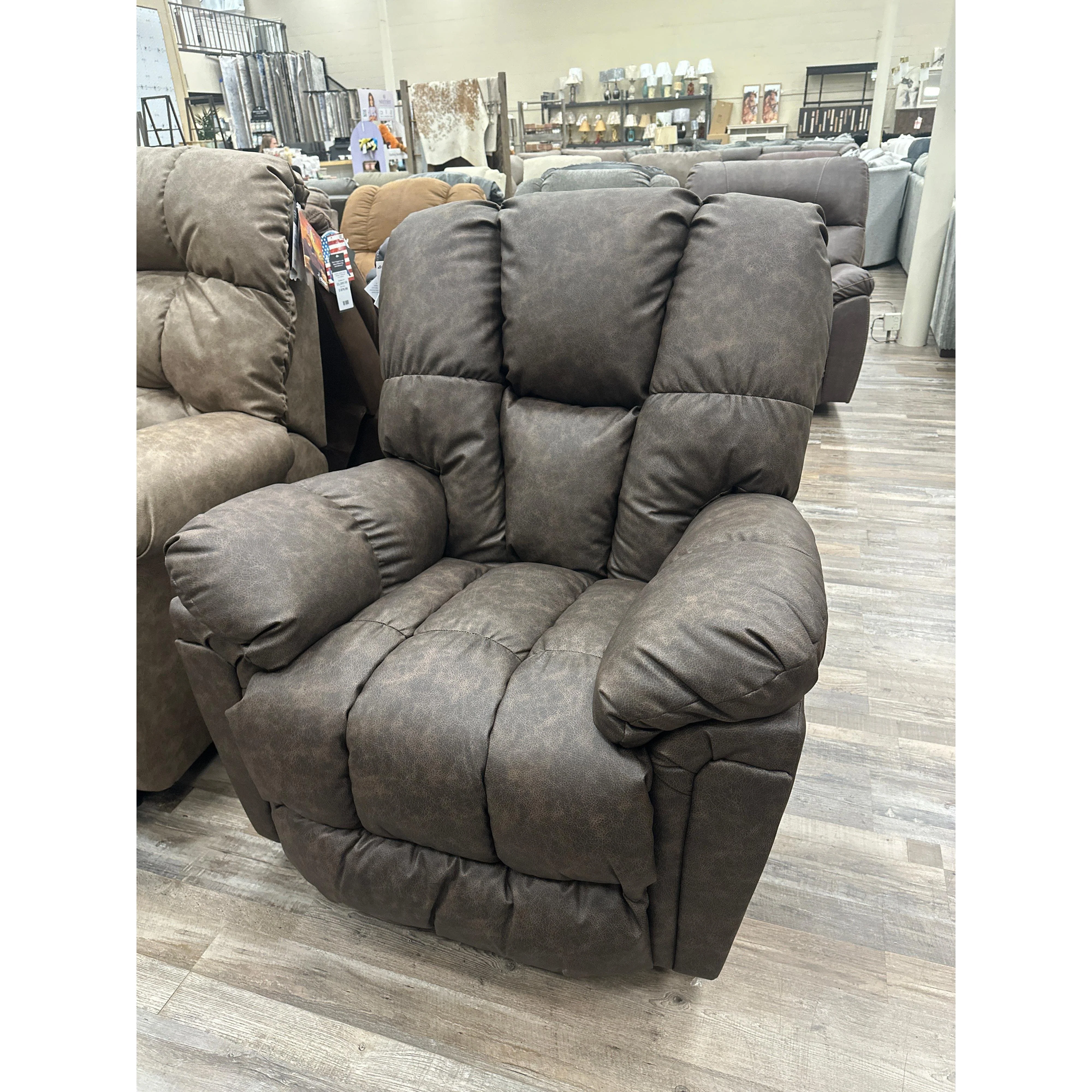 Best Lucas Swivel Glider Recliner in Walnut