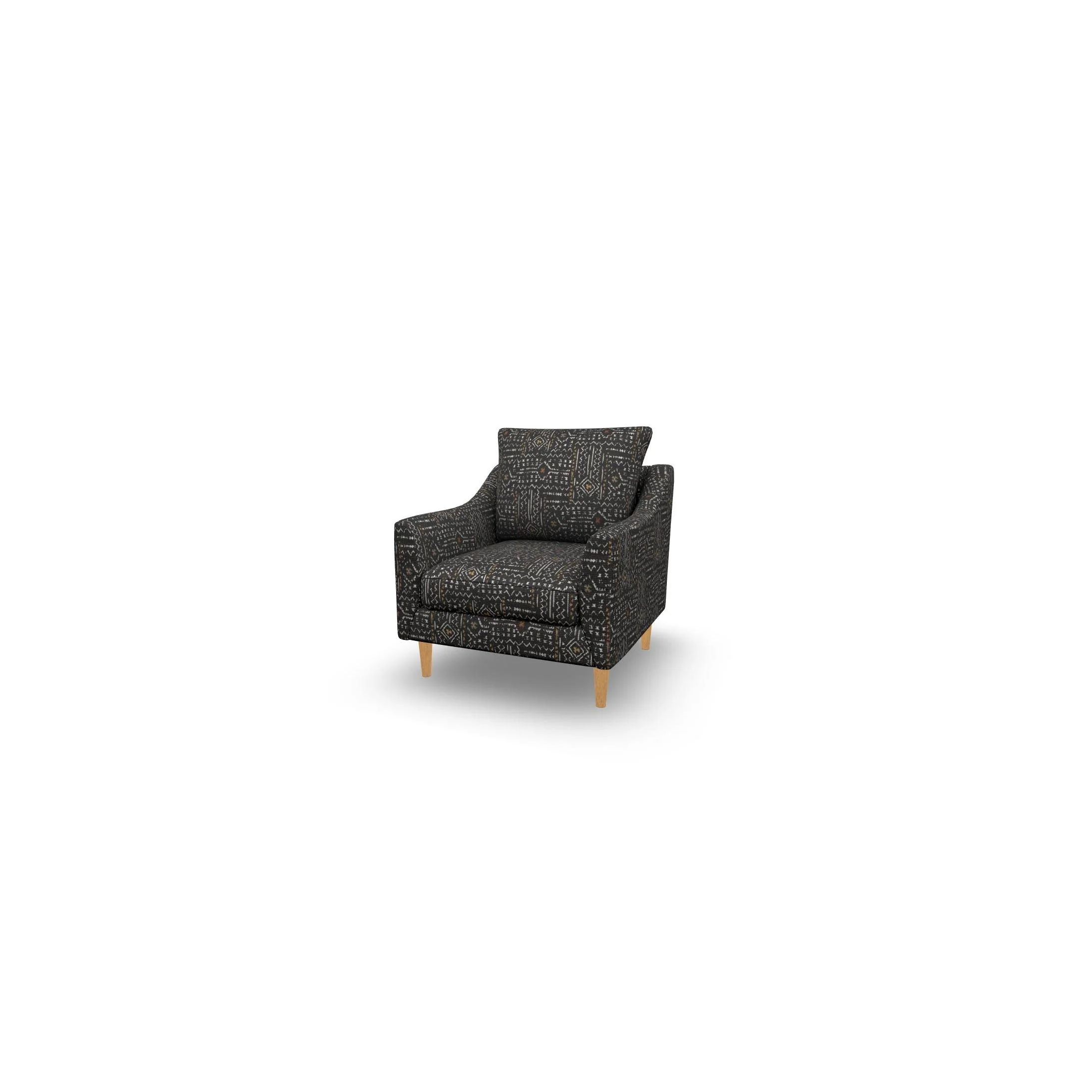 Best Smitten Chair w/ Gold legs in Domino