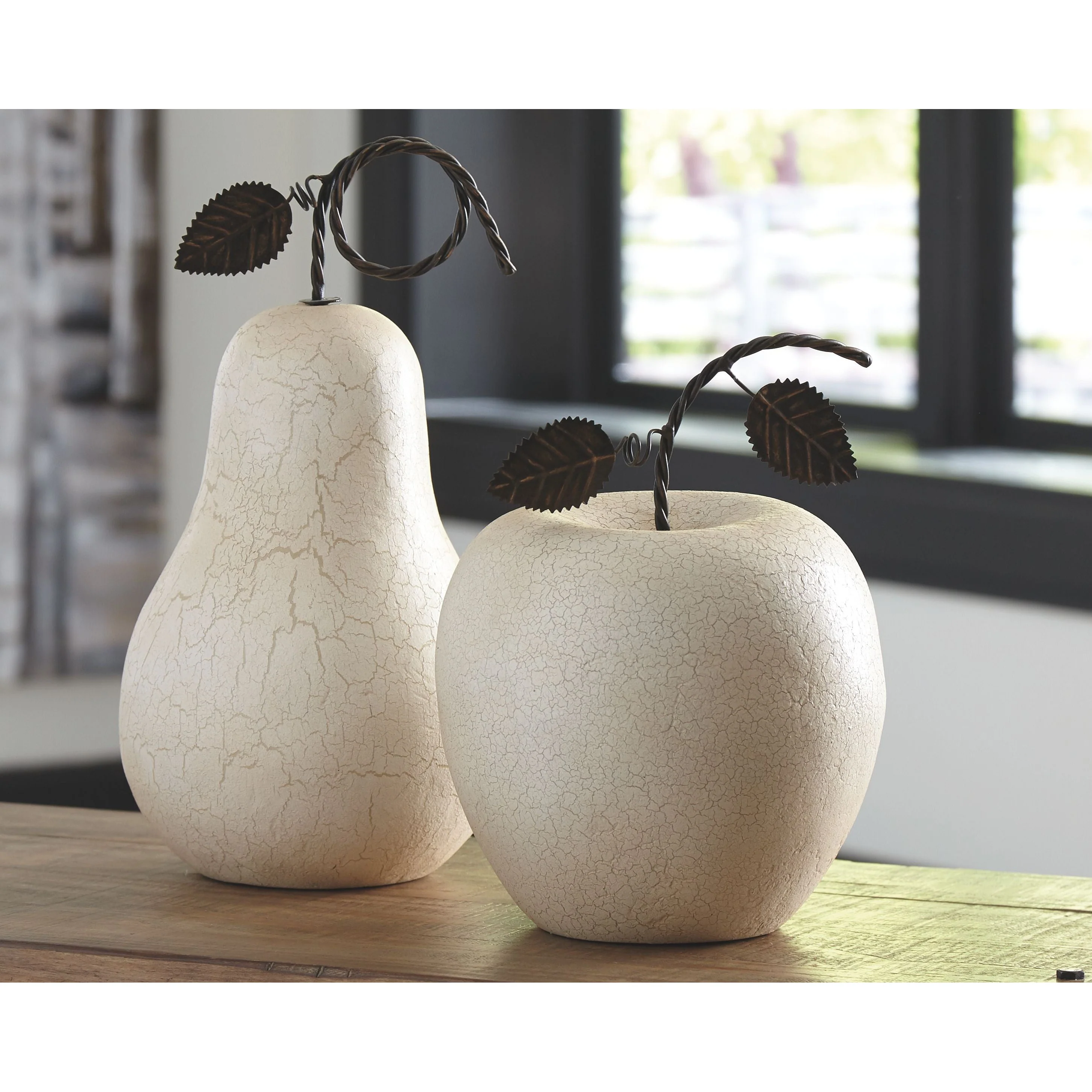 Bidelia - Antique White - Sculpture Set (2/cn) - Image 2