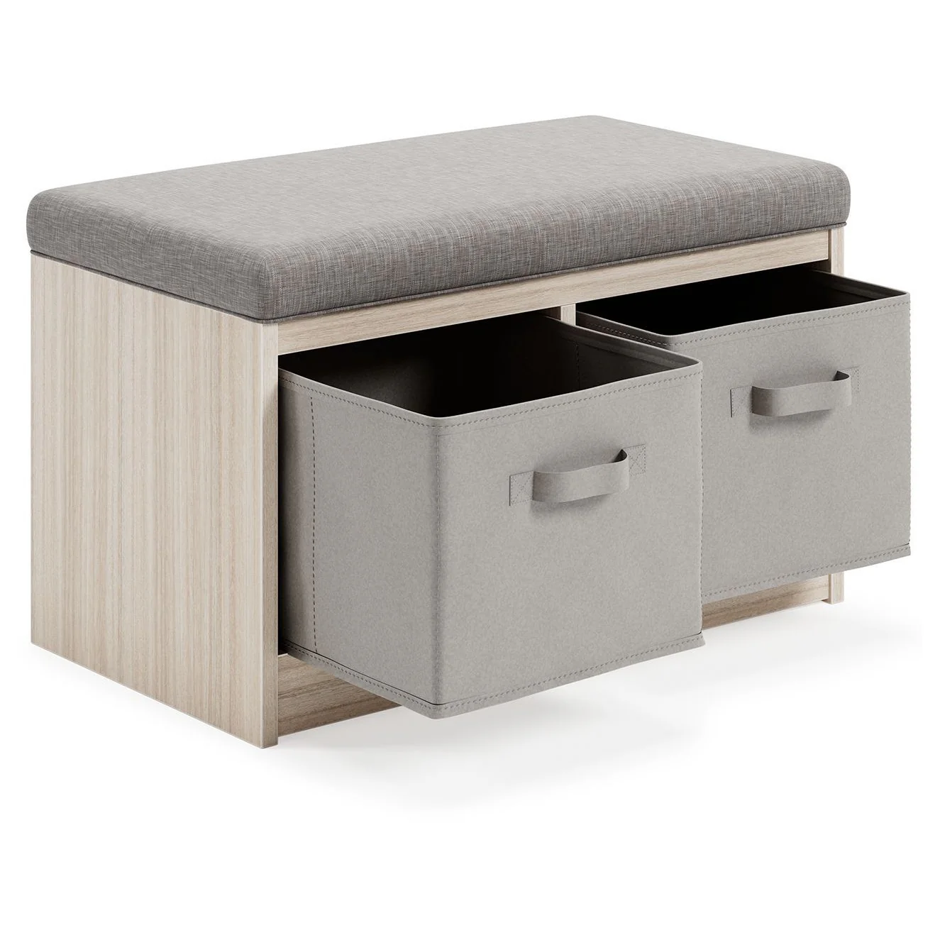 Blariden - Gray/natural - Storage Bench - Image 3