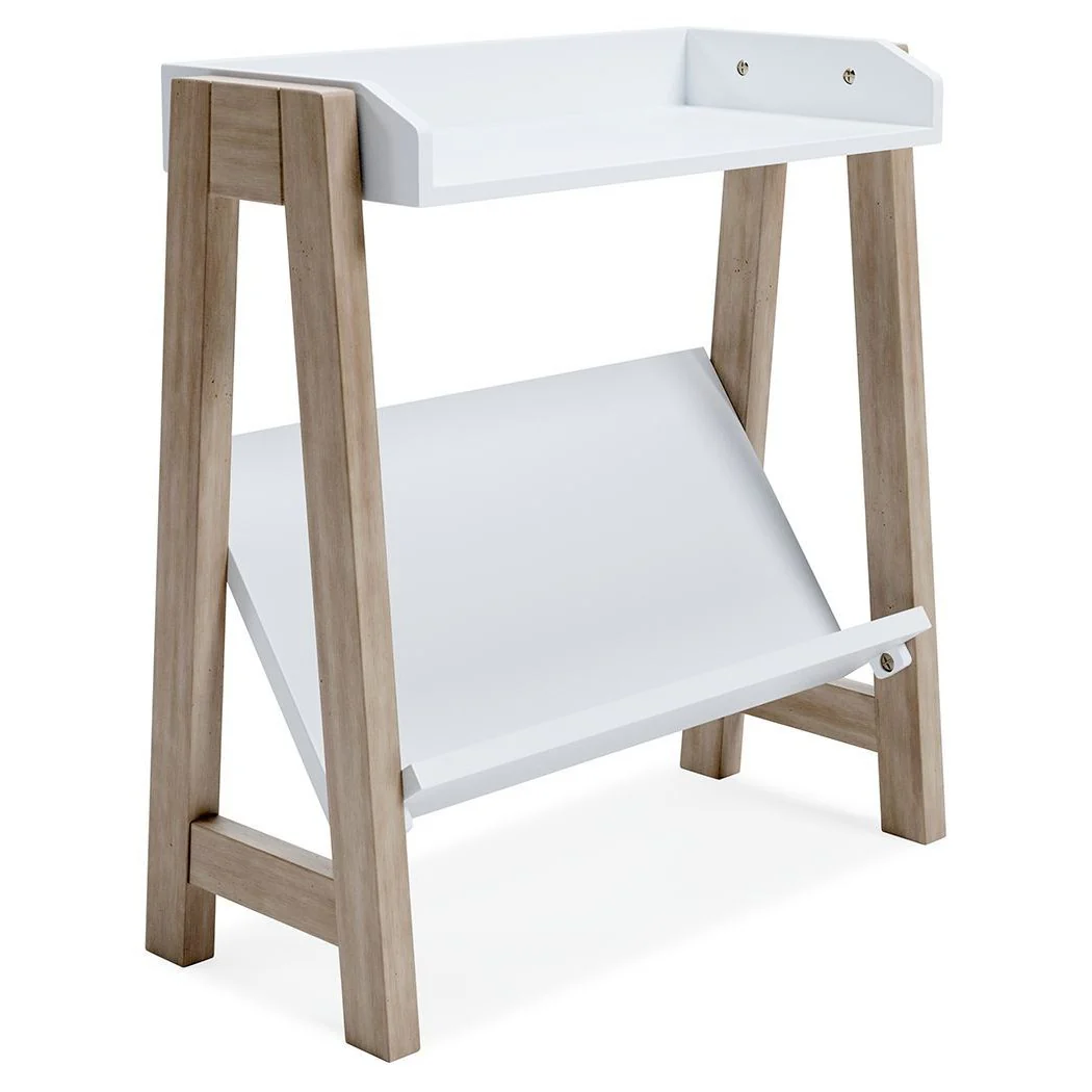 Blariden - White/tan - Small Bookcase