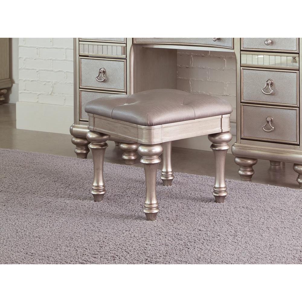 Bling Game Collection - Vanity Stool - Silver