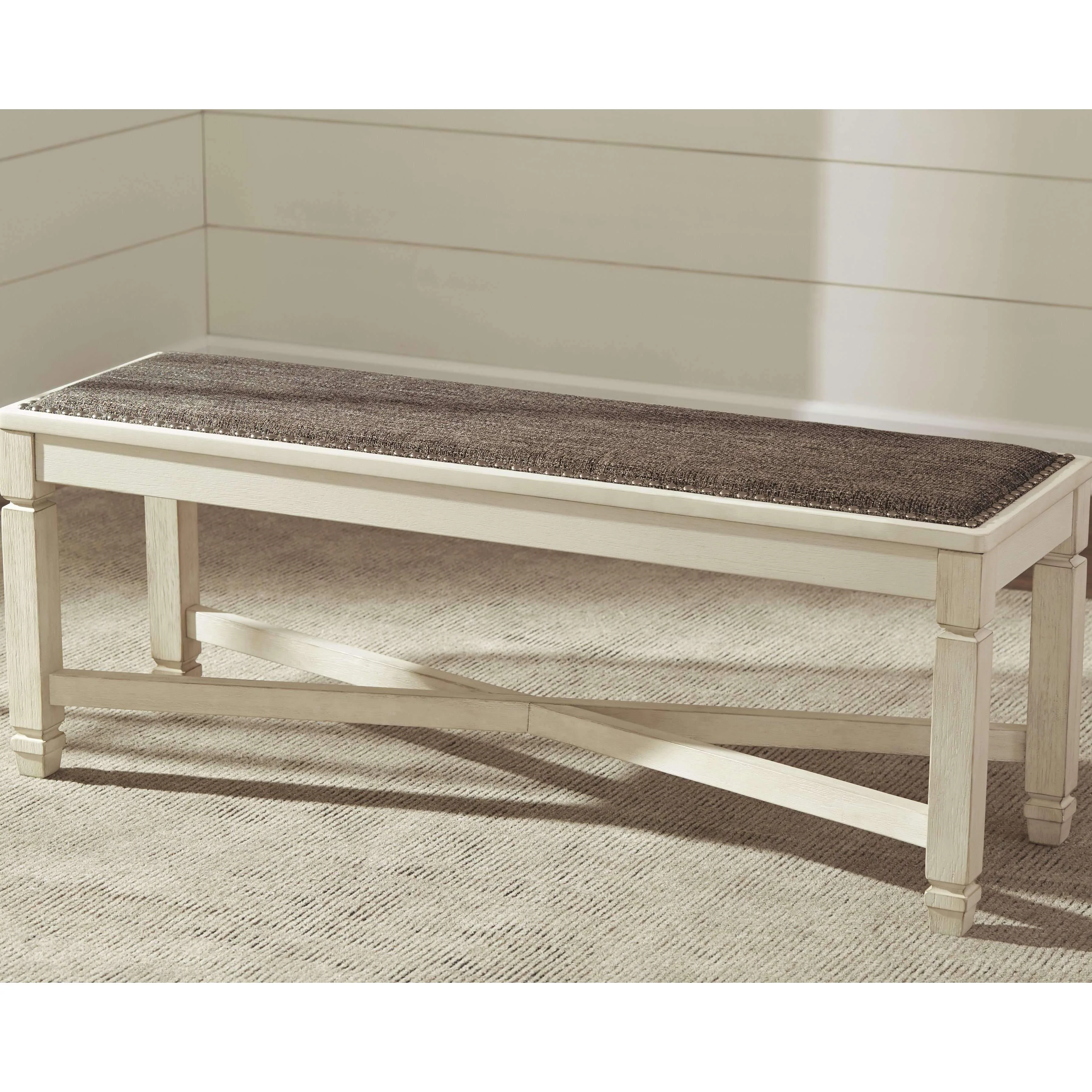 Bolanburg - Beige - Large Uph Dining Room Bench - Image 2