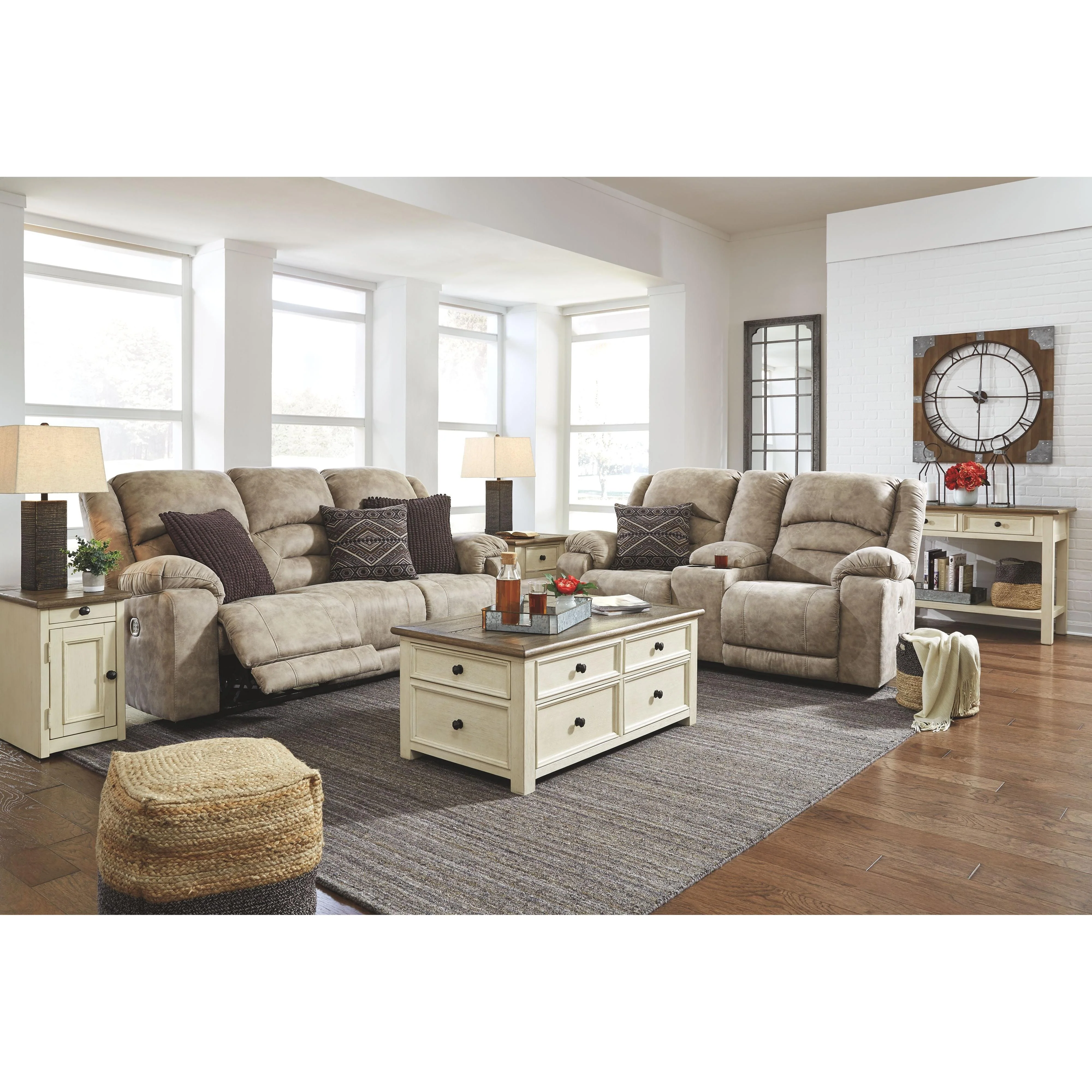 Bolanburg - White / Brown / Beige - Sofa Table - Image 11