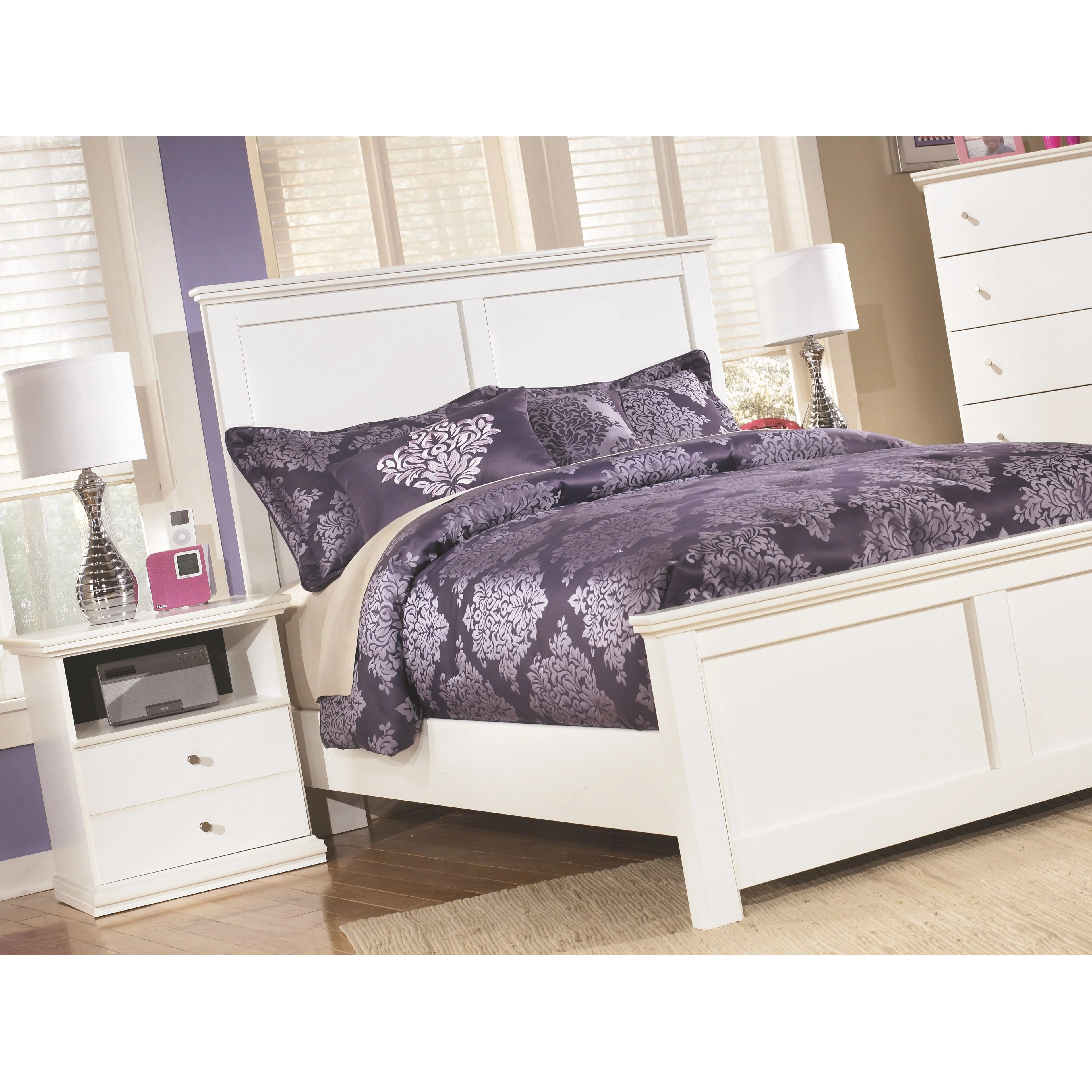 Bostwick - White - One Drawer Night Stand - Image 3