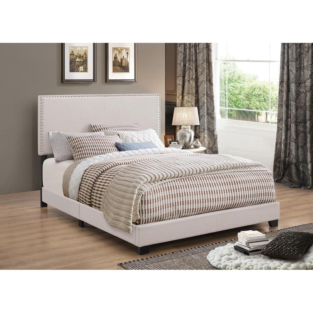 Boyd - Upholstered Bed - Full Bed - Beige