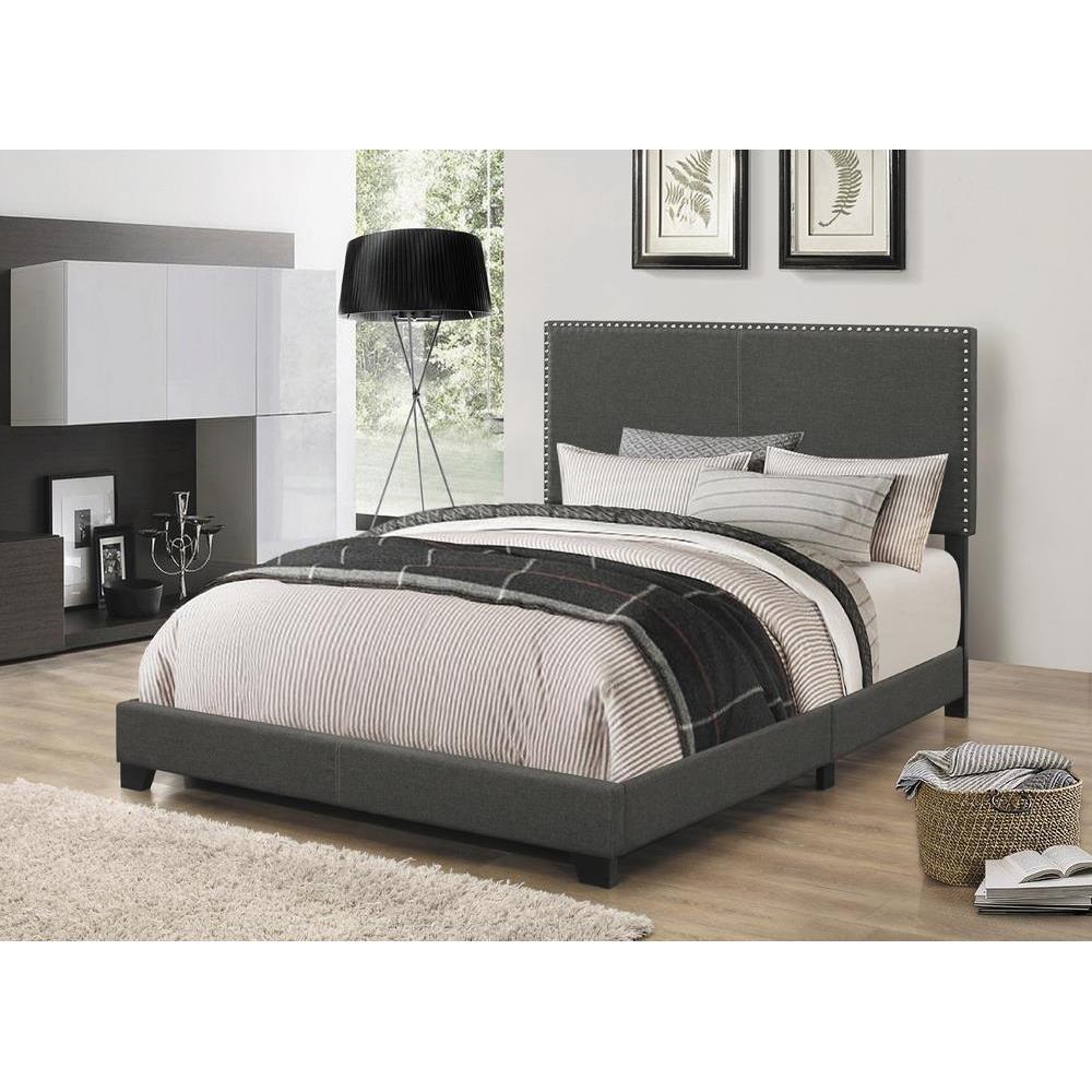 Boyd - Upholstered Bed - Queen Bed - Gray
