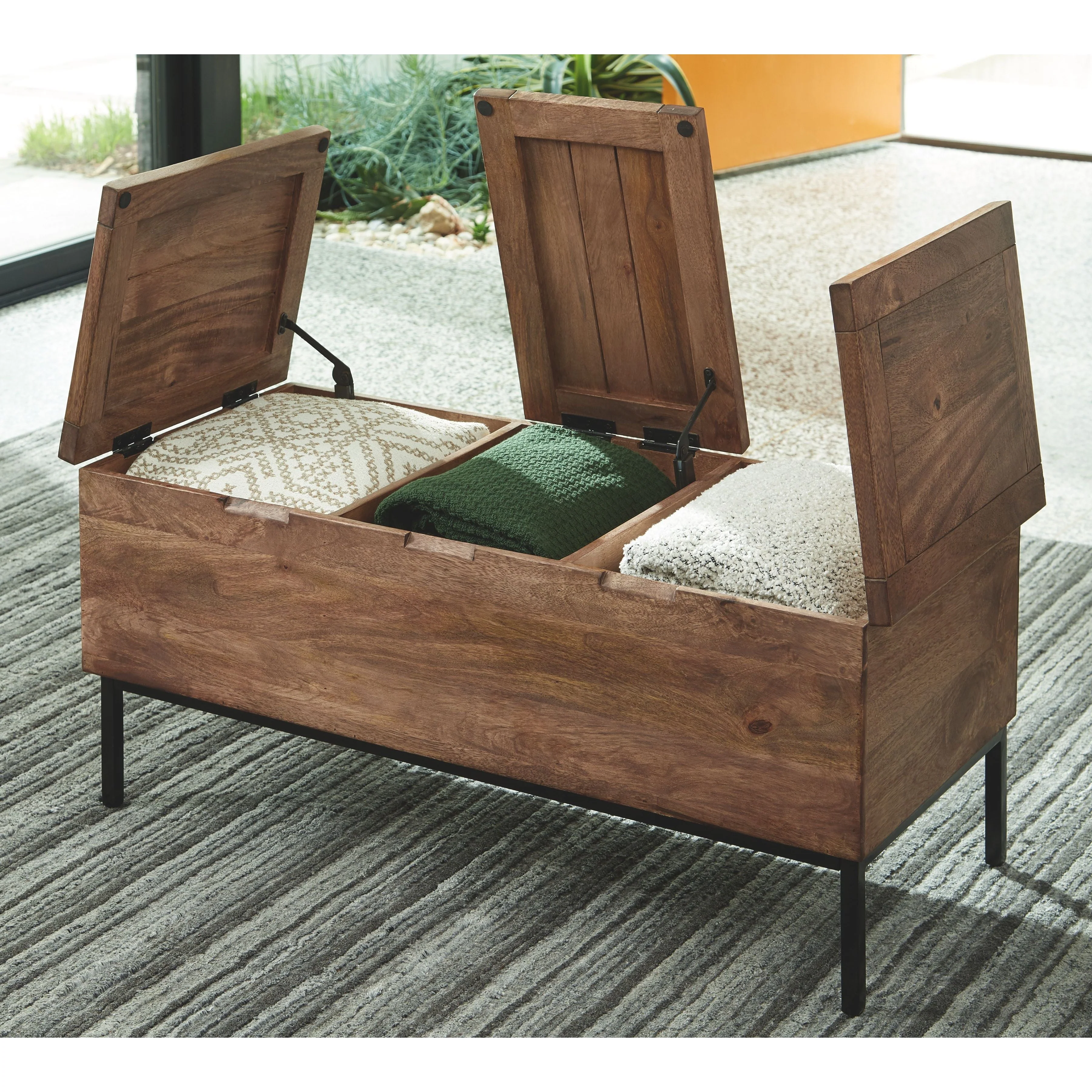 Braddick - Light Brown/black - Storage Trunk - Image 8