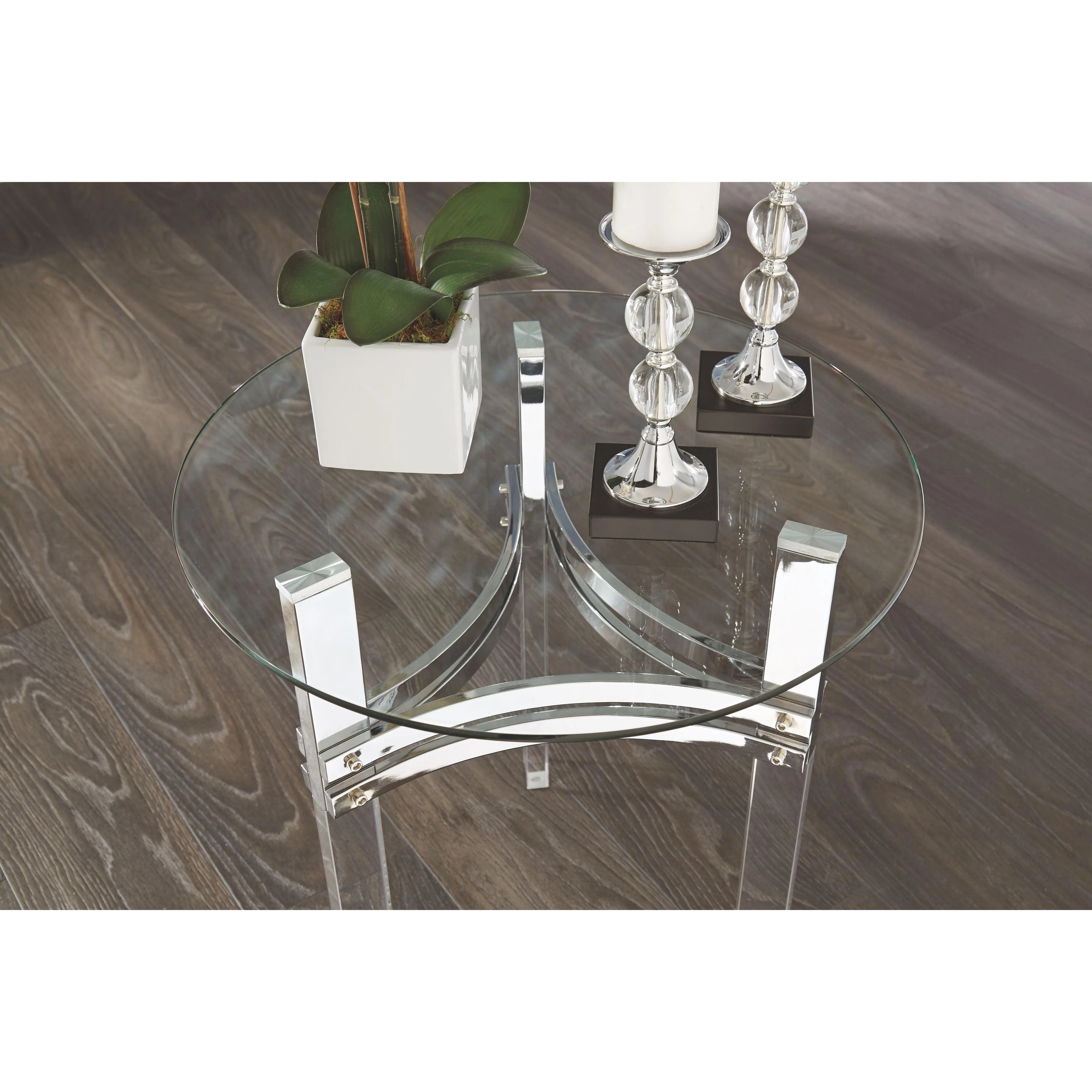 Braddoni - Chrome Finish - Rectangular Cocktail Table - Image 16