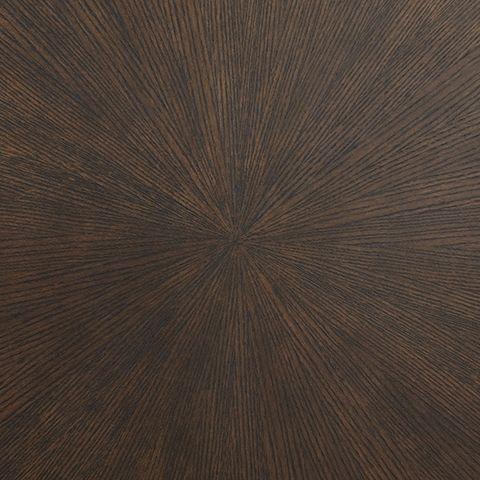 Brazburn - Dark Brown / Gold Finish - Round End Table - Image 6