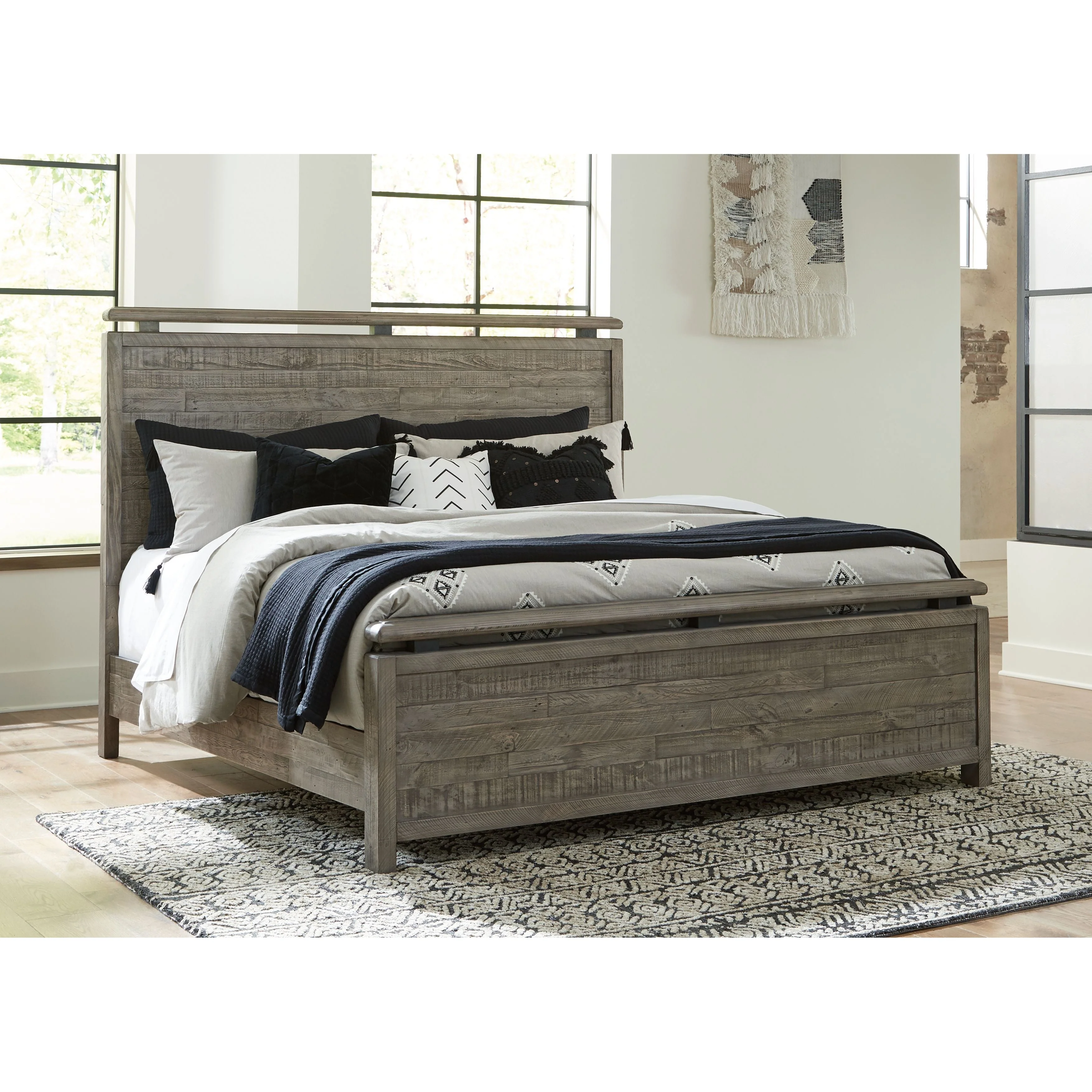 Brennagan - Gray - King/cal King Panel Footboard