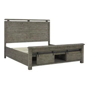 Brennagan - Gray - Queen Storage Footboard - Image 2