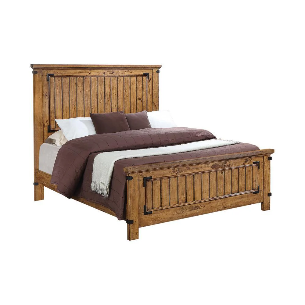 Brenner - Full Bed - Wood - Light Brown - Image 3