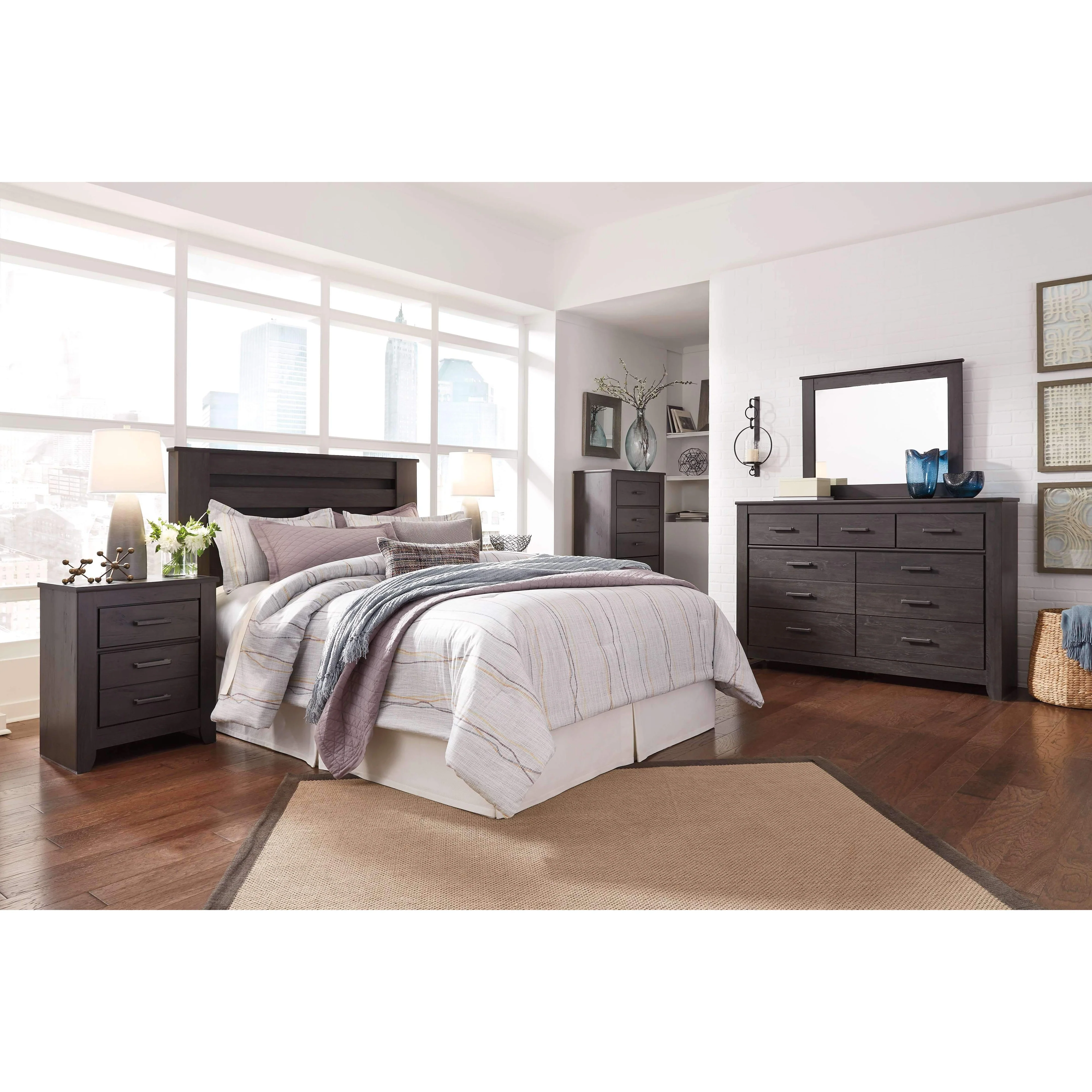 Brinxton - Charcoal - King/cal King Panel Headboard - Image 3