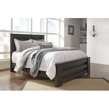 Brinxton - Charcoal - Queen Panel Rails