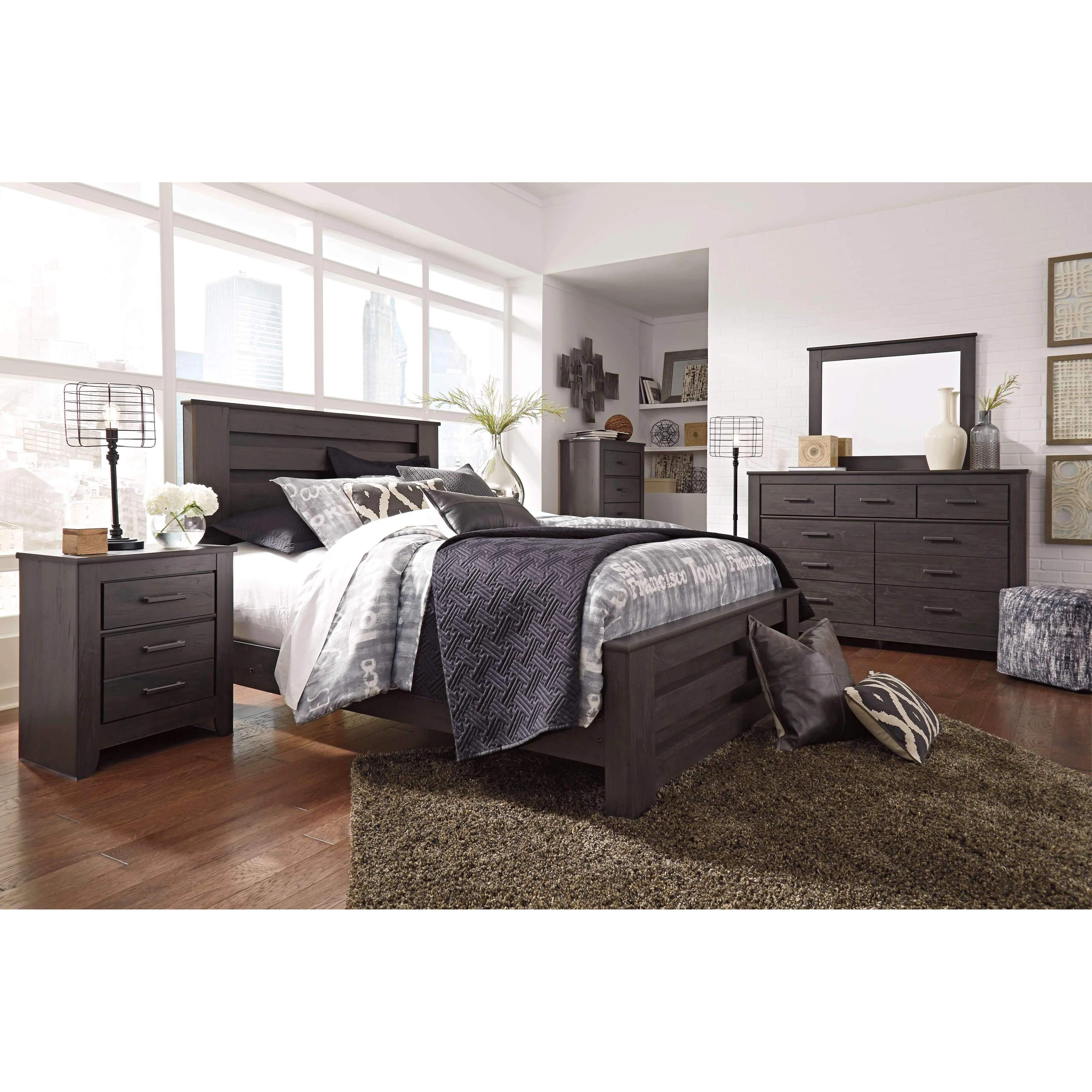 Brinxton - Charcoal - Two Drawer Night Stand - Image 14