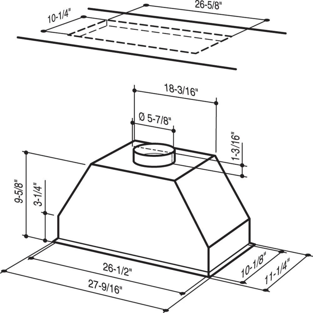 Broan® Elite Custom Range Hood Insert, 550 Max Blower CFM, Stainless Steel - Image 4