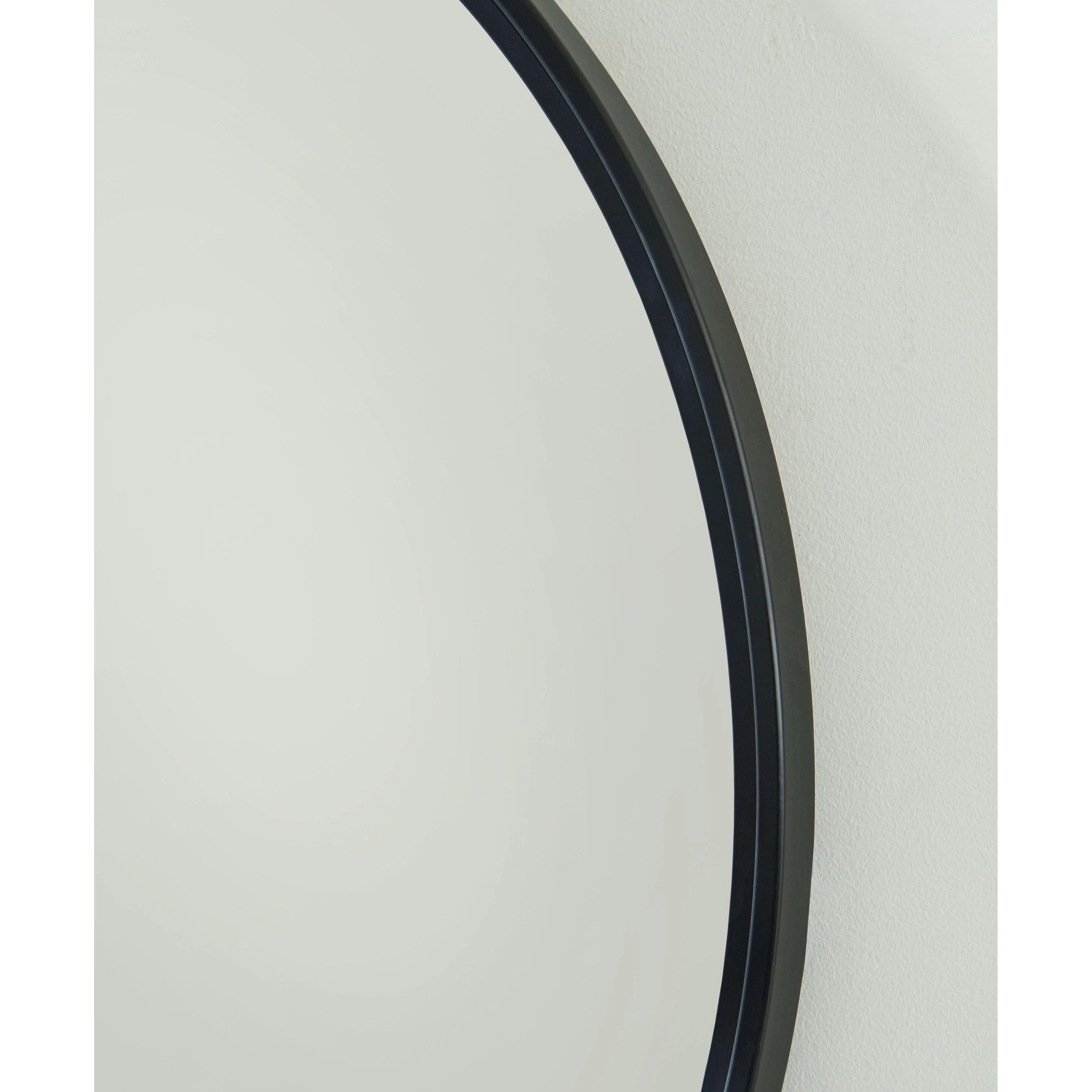 Brocky - Black - Oval Accent Mirror - Image 4