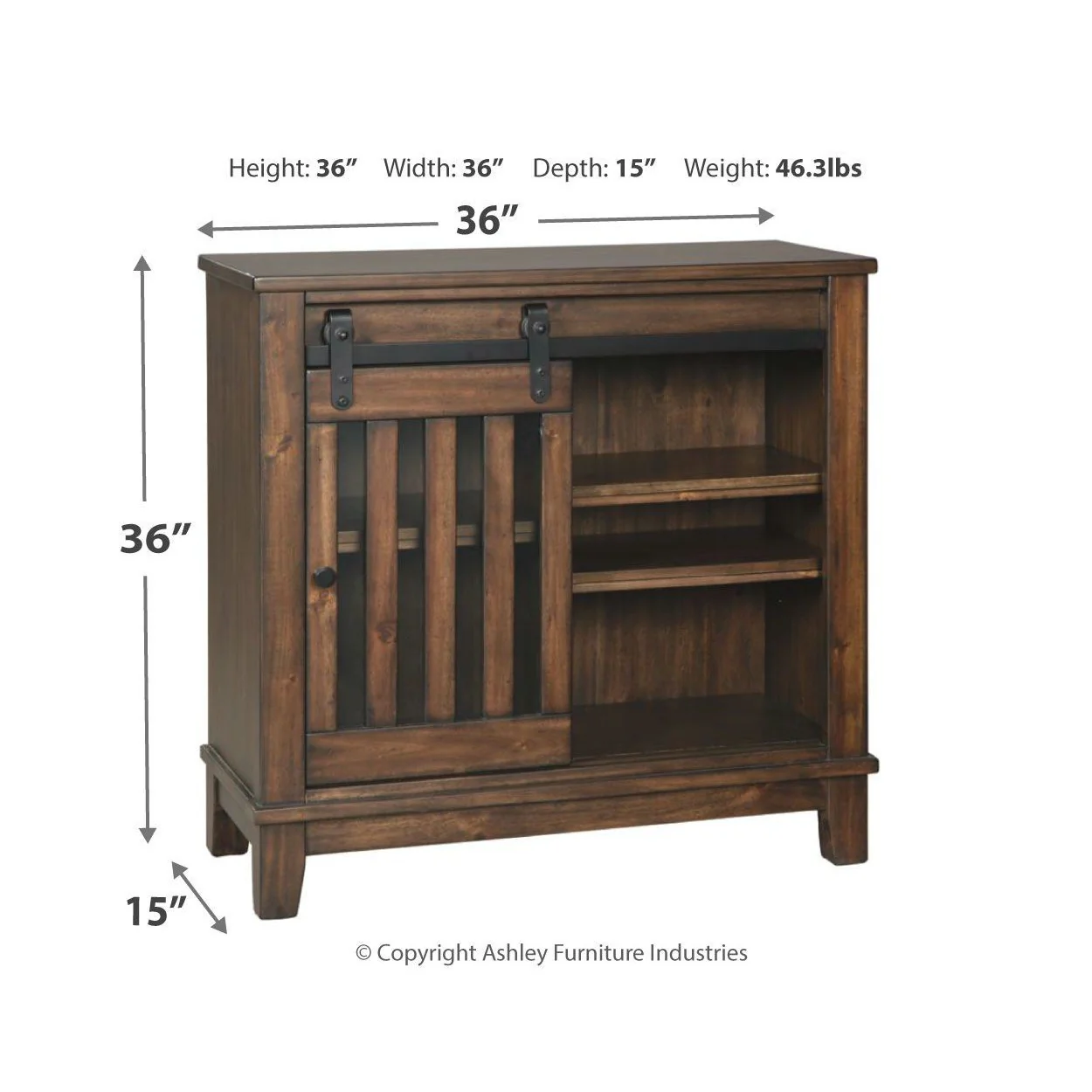 Brookport - Brown - Accent Cabinet - Image 4