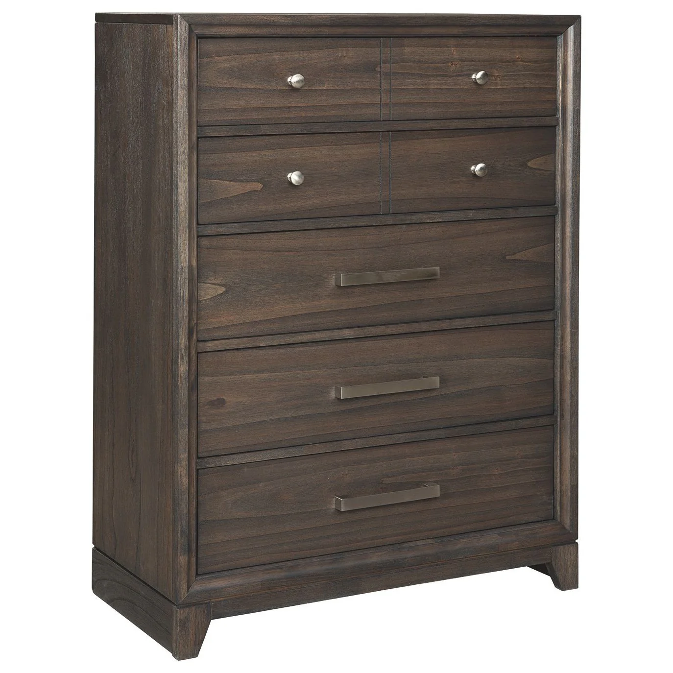 Brueban - Brown - Five Drawer Chest