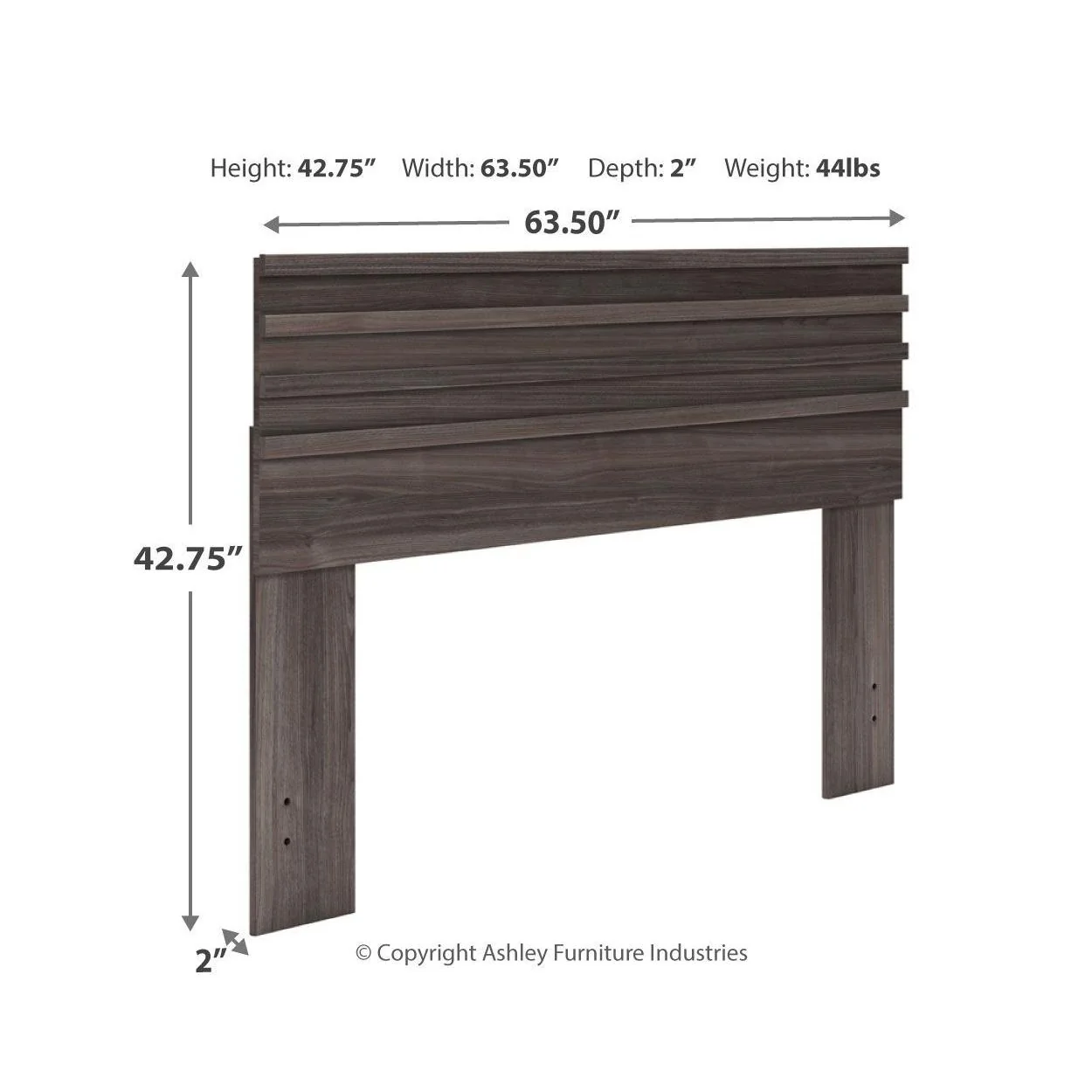 Brymont - Dark Gray - Queen Panel Headboard - Image 4