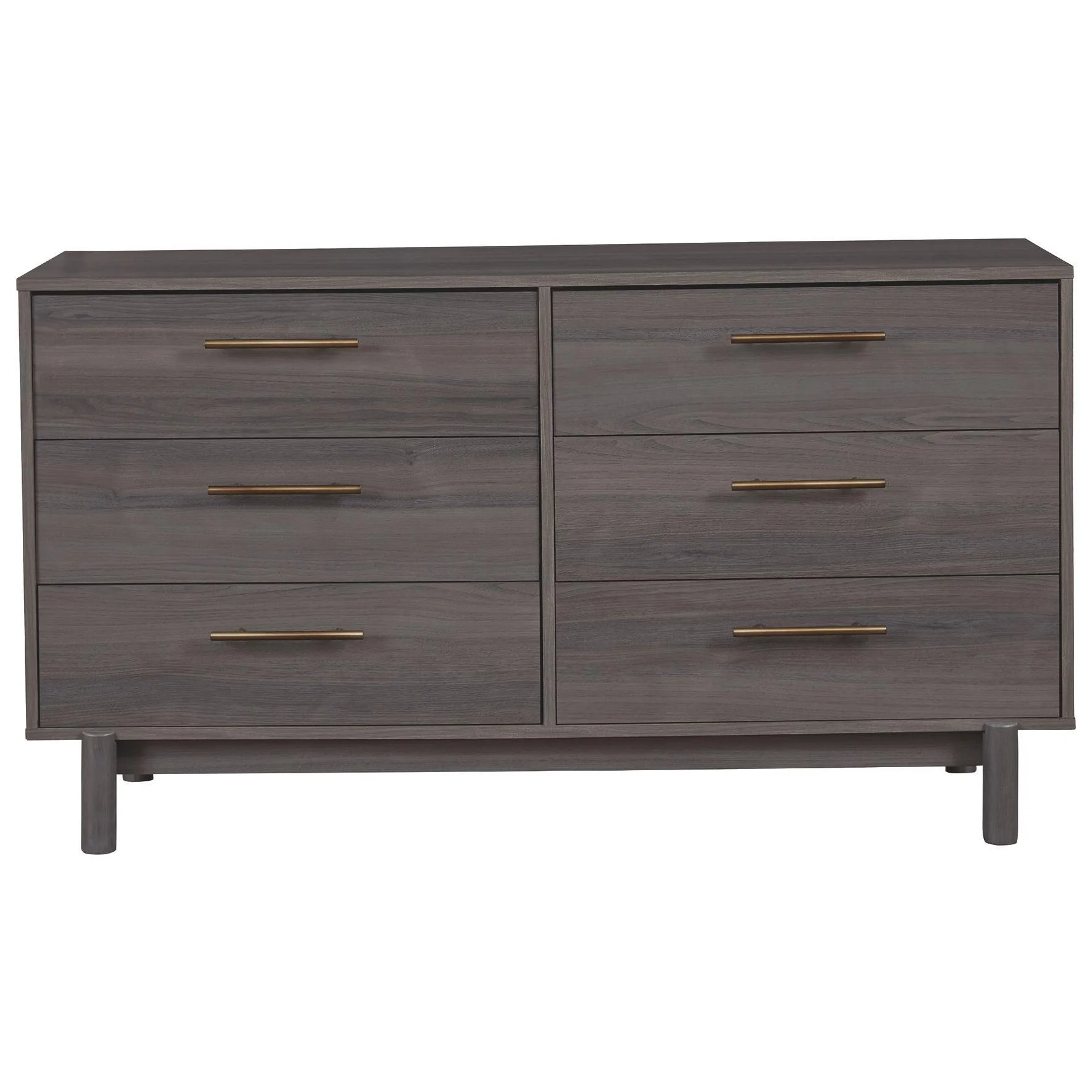 Brymont - Dark Gray - Six Drawer Dresser - Modern - Image 12