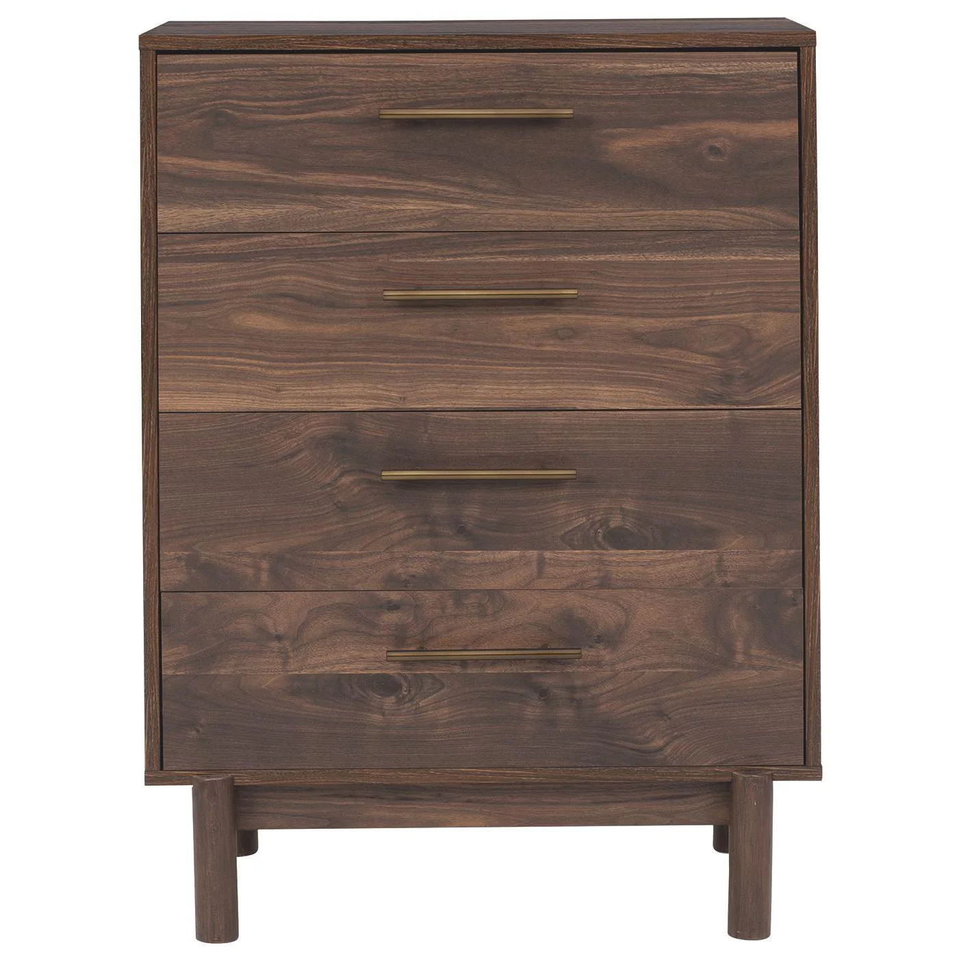 Calverson - Mocha - Four Drawer Chest - Image 4