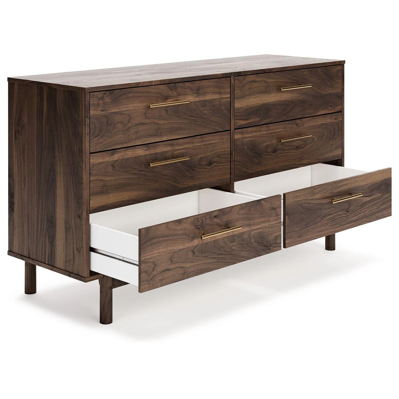 Calverson - Mocha - Six Drawer Dresser - Medium - Image 3