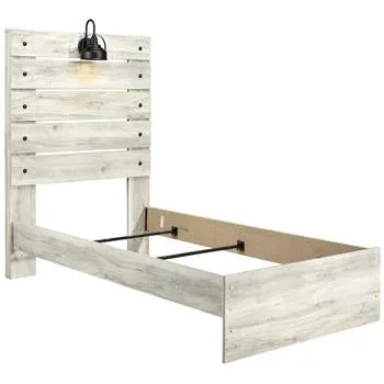 Ashley Cambeck Twin Panel Bed in Whitewash