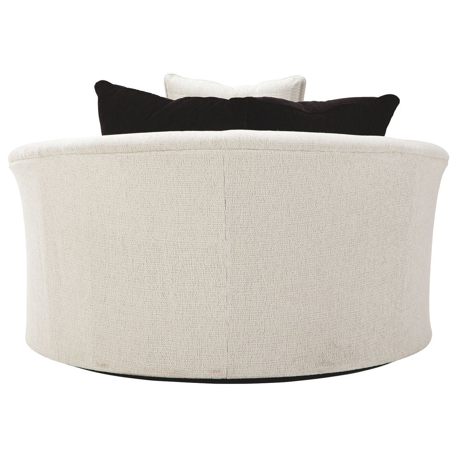 Cambri - Snow - Oversized Round Swivel Chair - Image 14